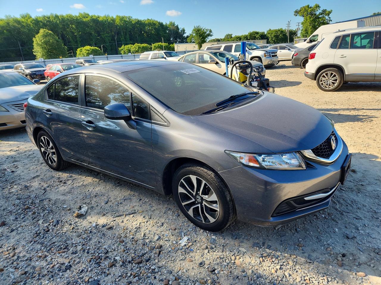 2013 Honda Civic Ex Gray vin: 19XFB2F89DE081851