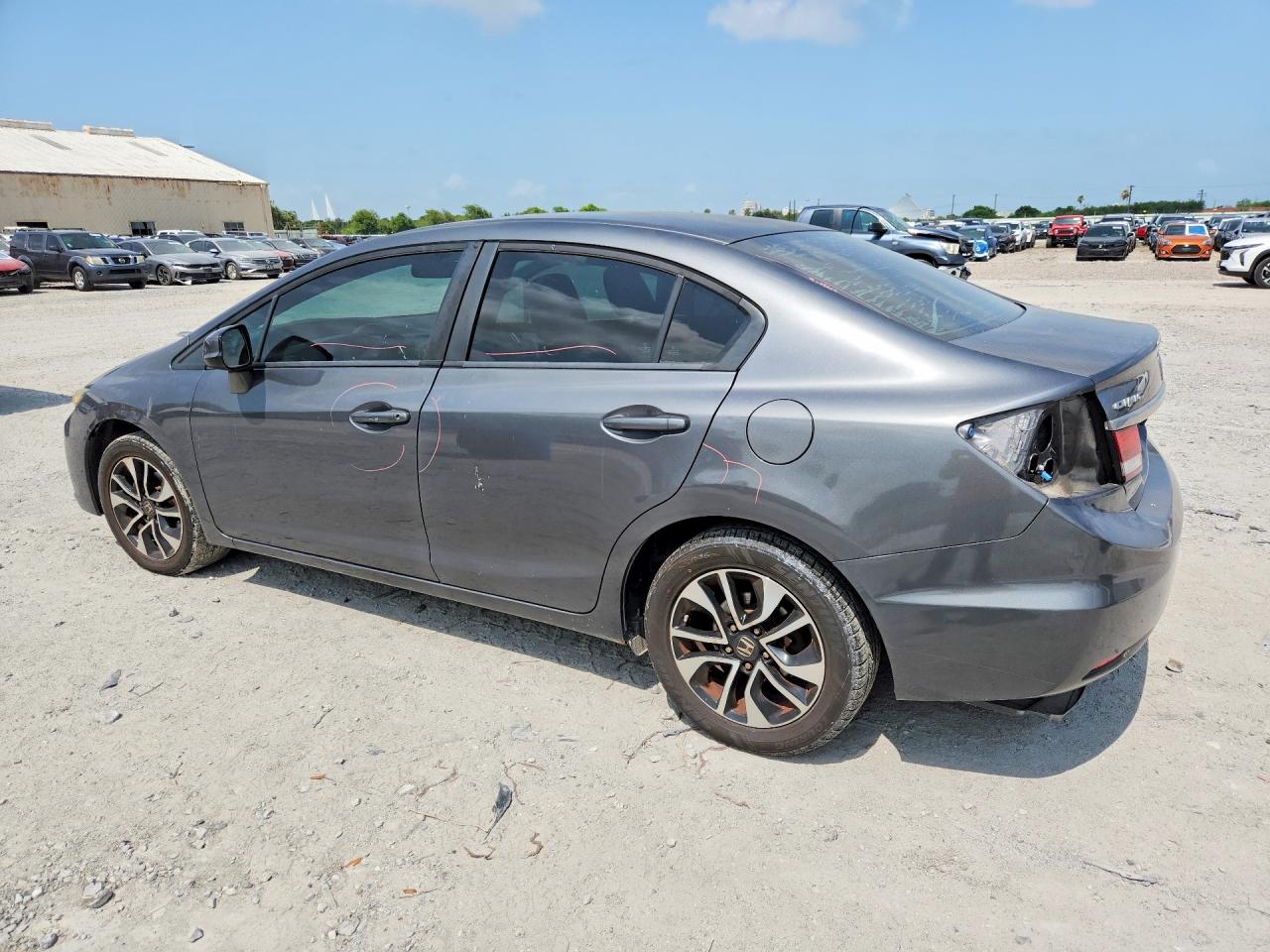 2013 Honda Civic Ex Gray vin: 19XFB2F89DE098651