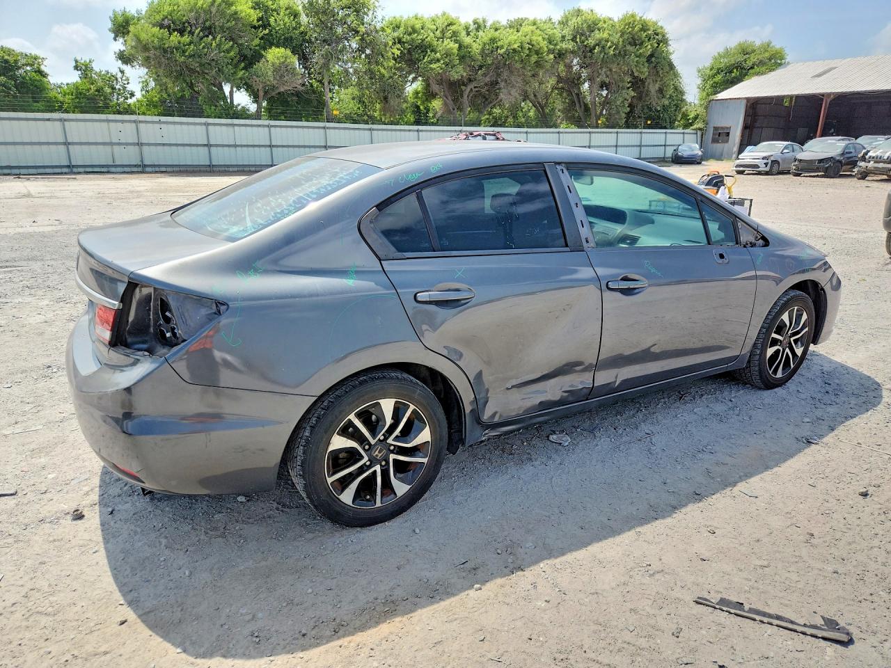 2013 Honda Civic Ex Gray vin: 19XFB2F89DE098651