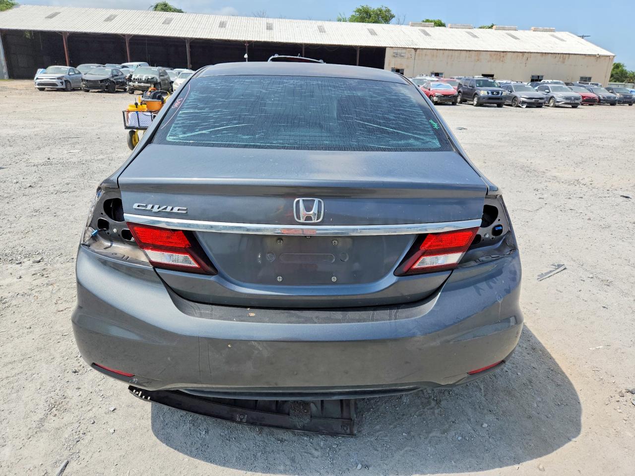2013 Honda Civic Ex Gray vin: 19XFB2F89DE098651