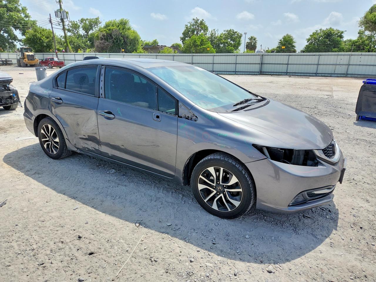 2013 Honda Civic Ex Gray vin: 19XFB2F89DE098651