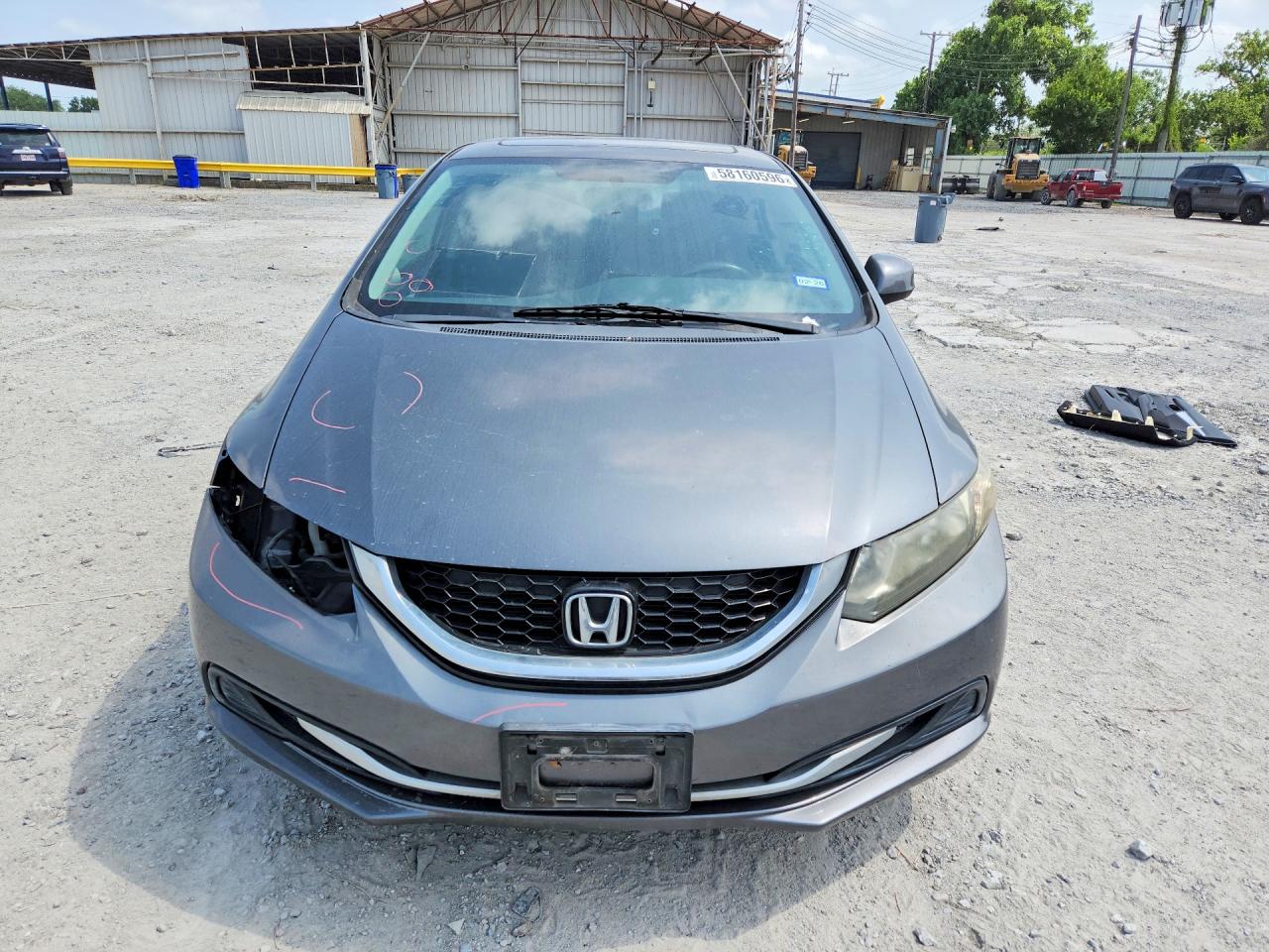 2013 Honda Civic Ex Gray vin: 19XFB2F89DE098651
