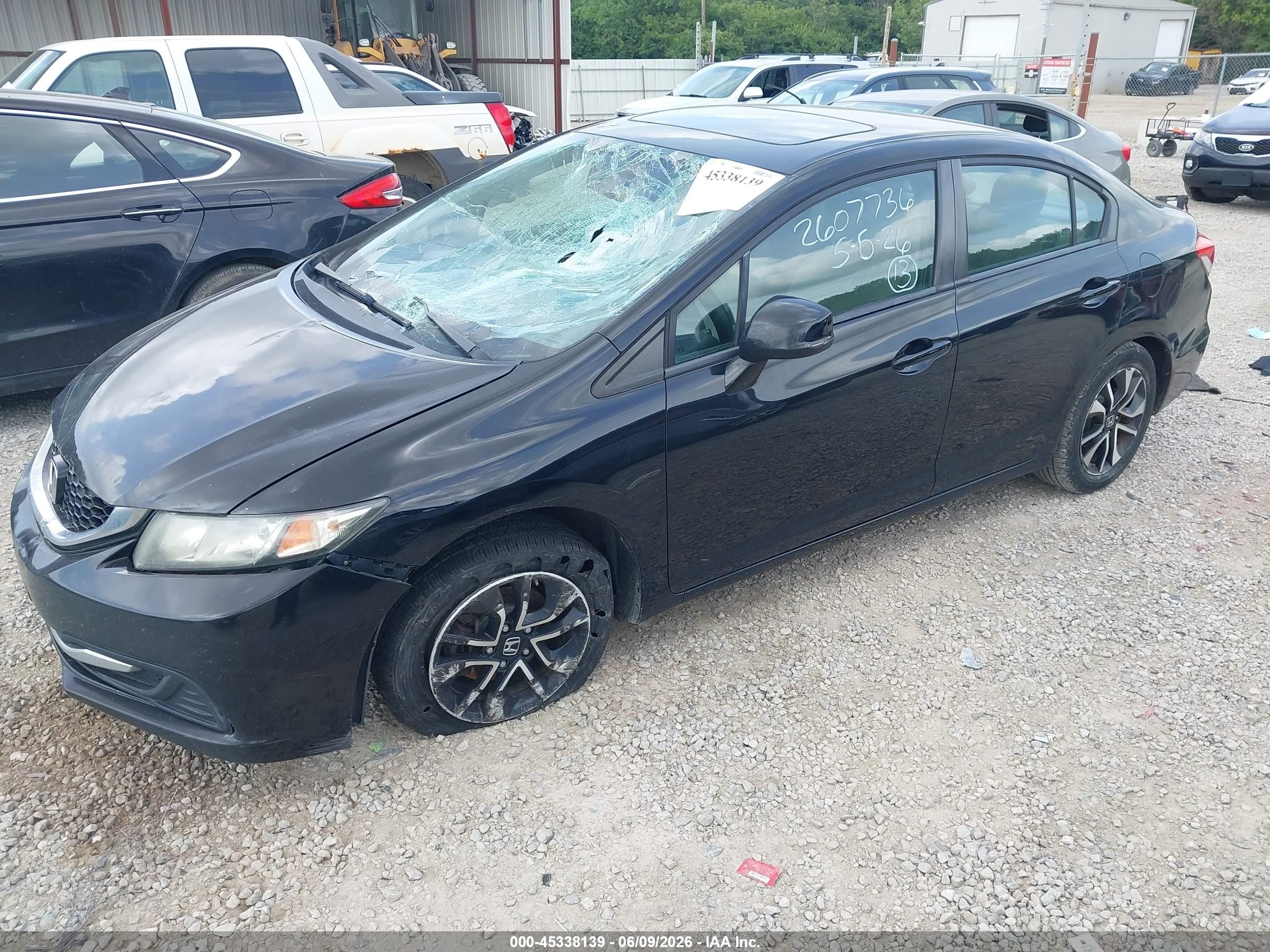 2013 Honda Civic Ex Gray vin: 19XFB2F89DE201289