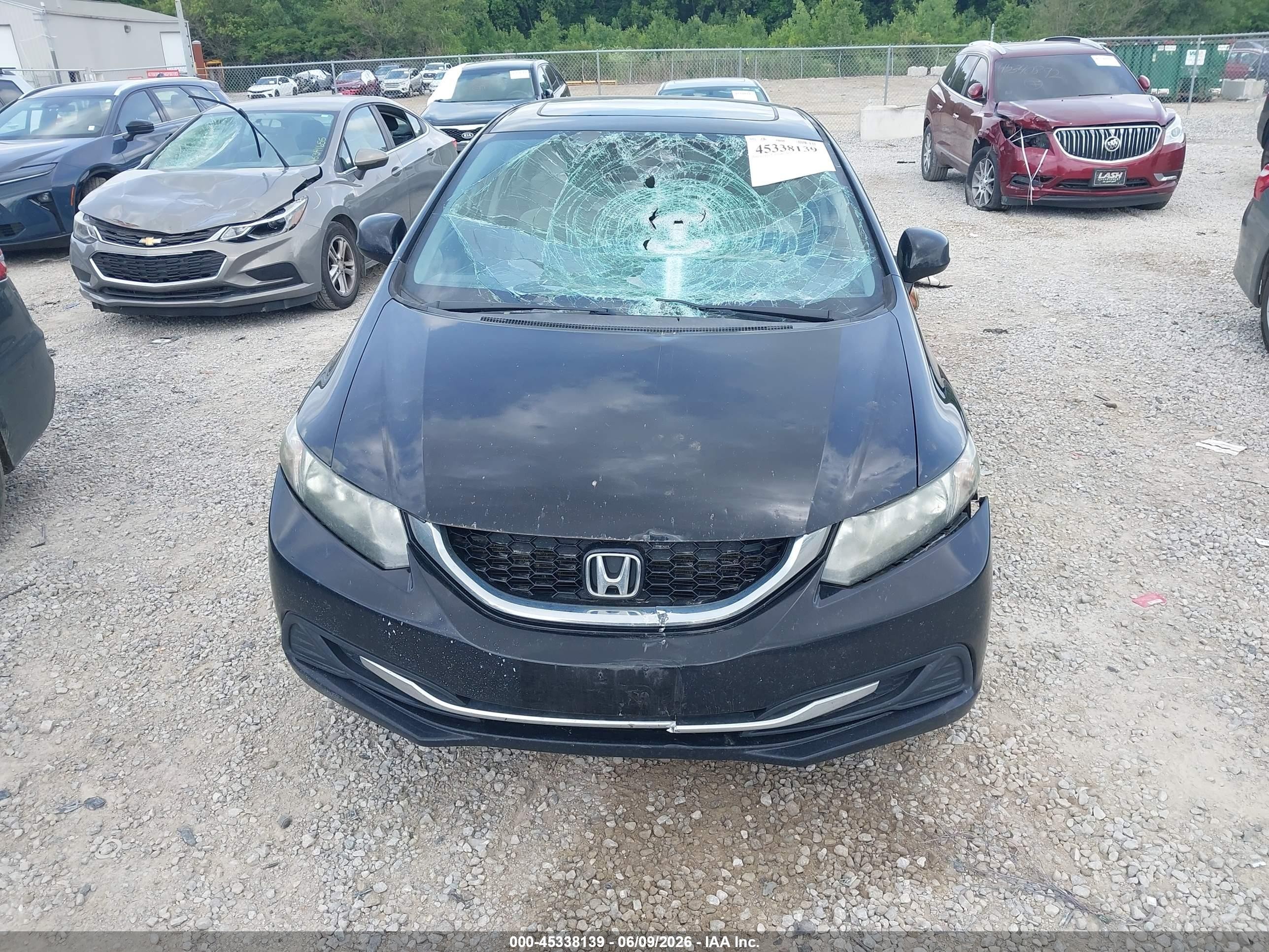 2013 Honda Civic Ex Gray vin: 19XFB2F89DE201289