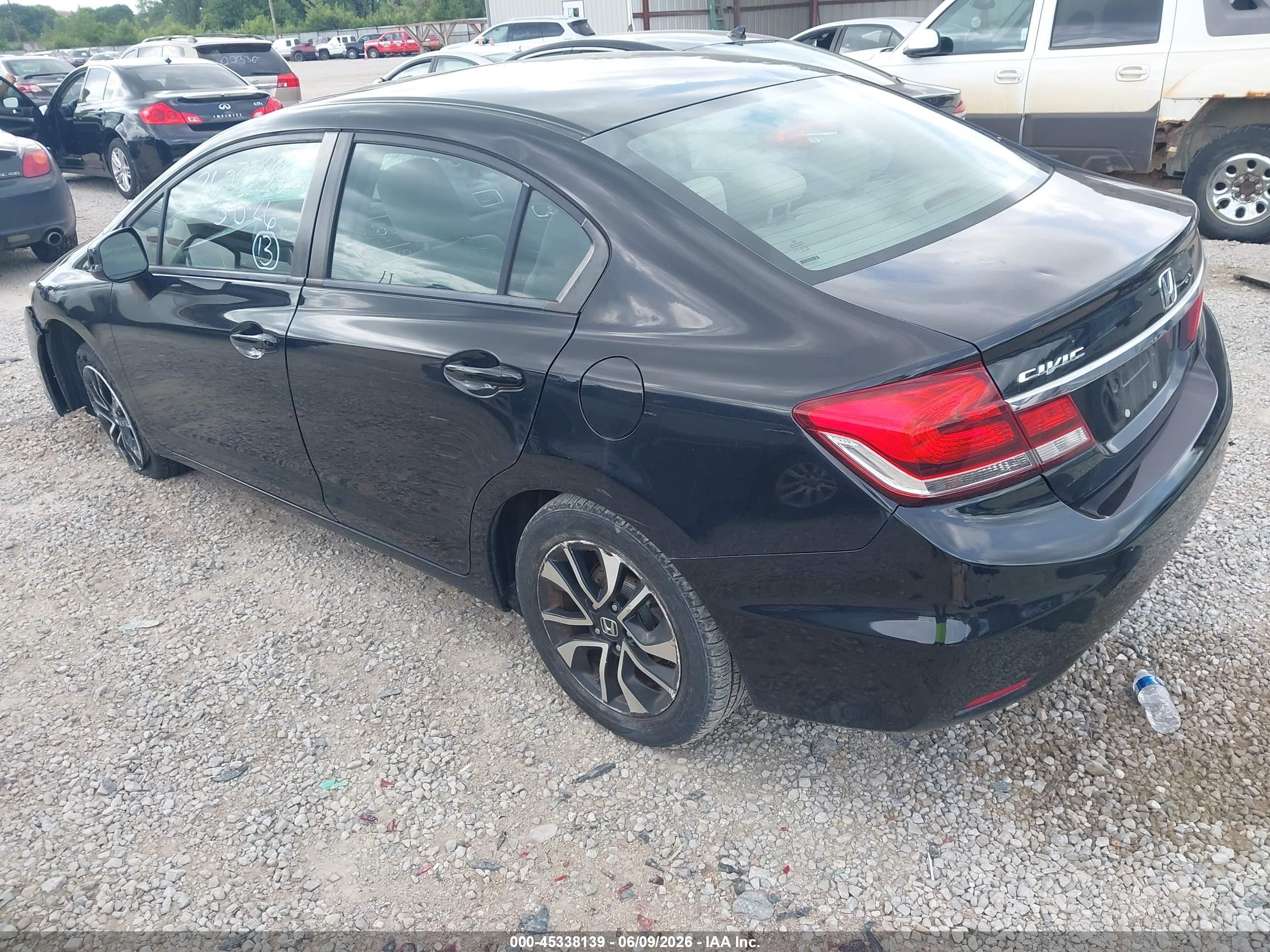 2013 Honda Civic Ex Gray vin: 19XFB2F89DE201289