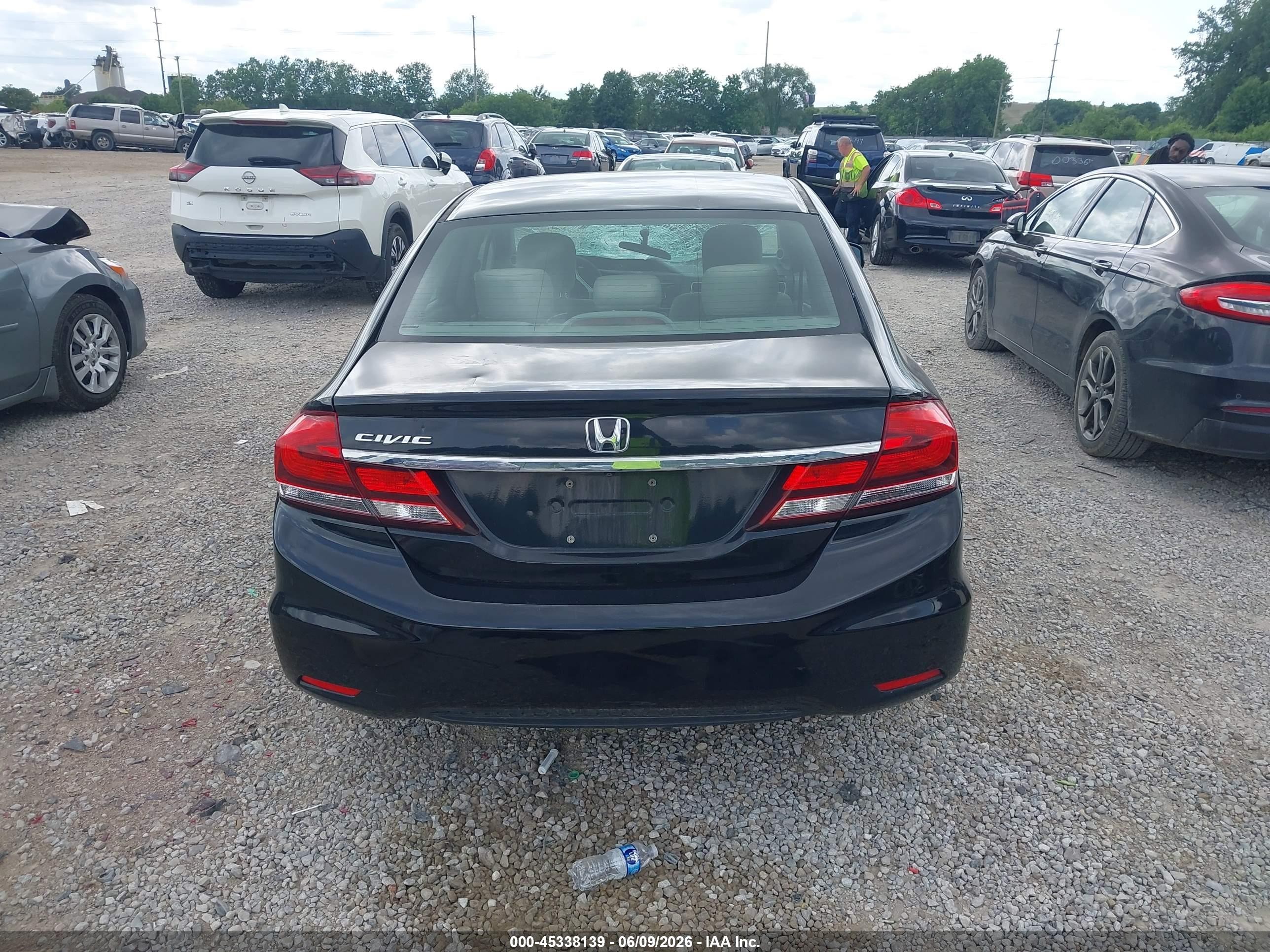 2013 Honda Civic Ex Gray vin: 19XFB2F89DE201289