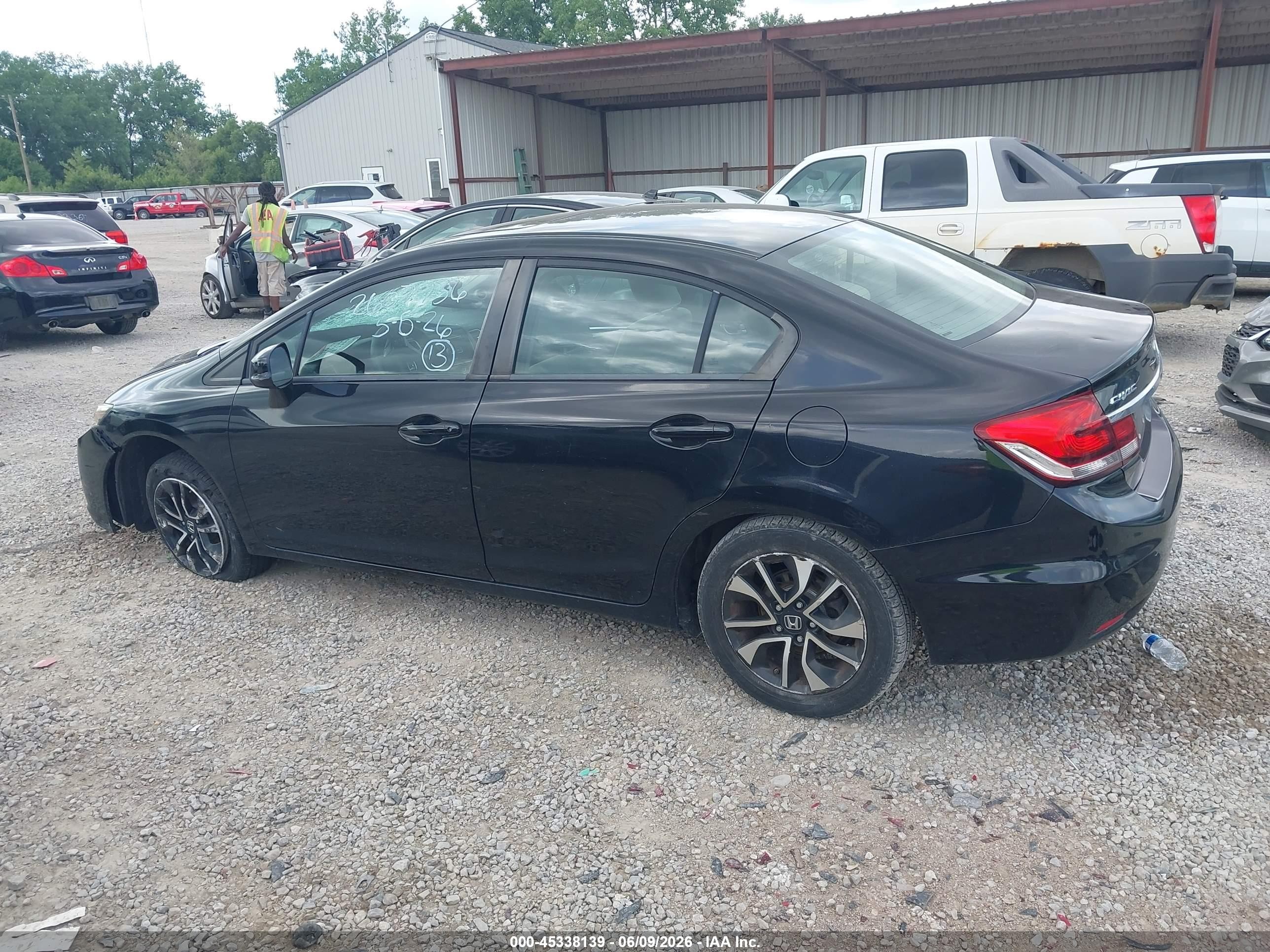 2013 Honda Civic Ex Gray vin: 19XFB2F89DE201289