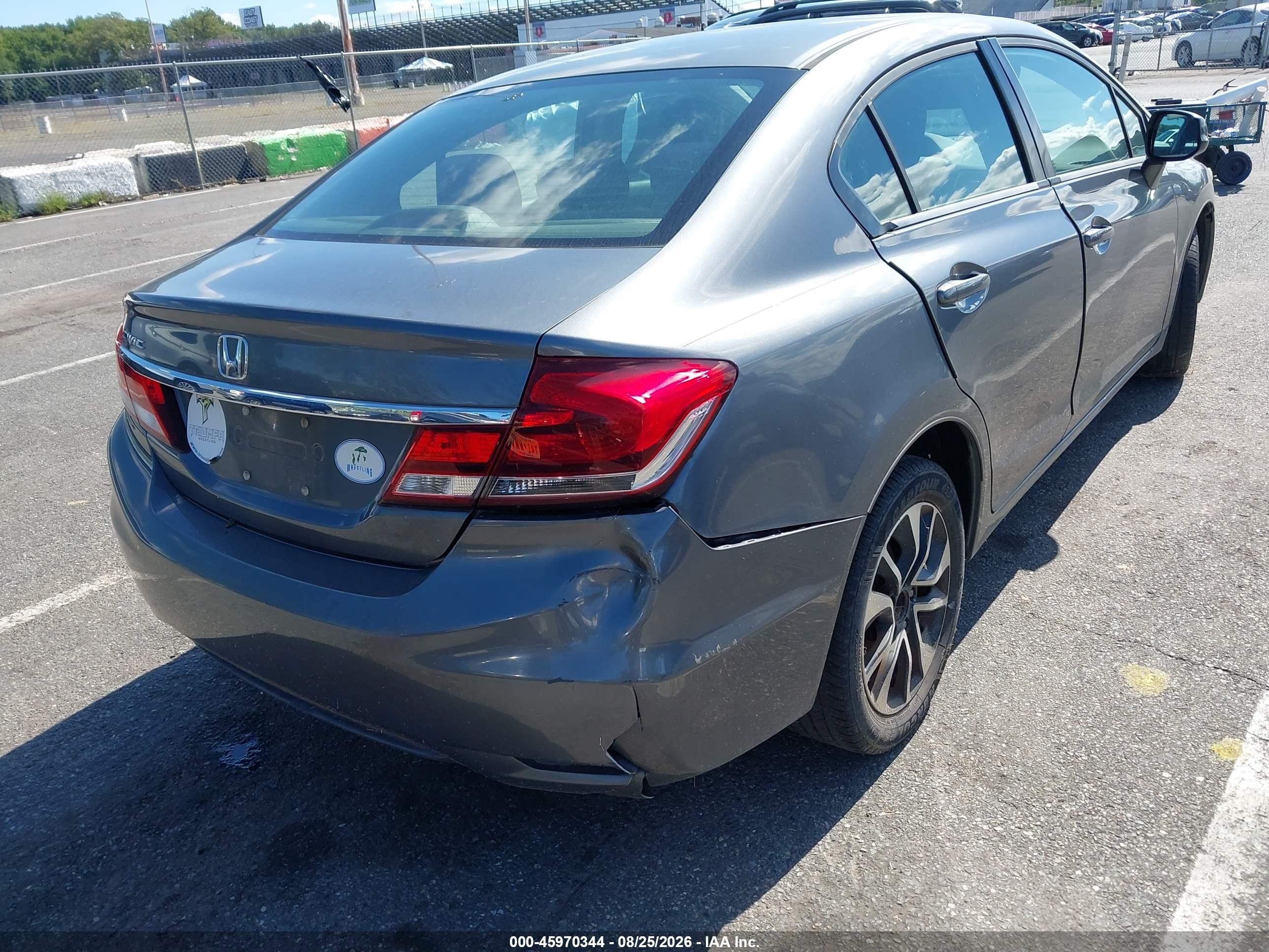 2013 Honda Civic Ex Серый vin: 19XFB2F89DE218030