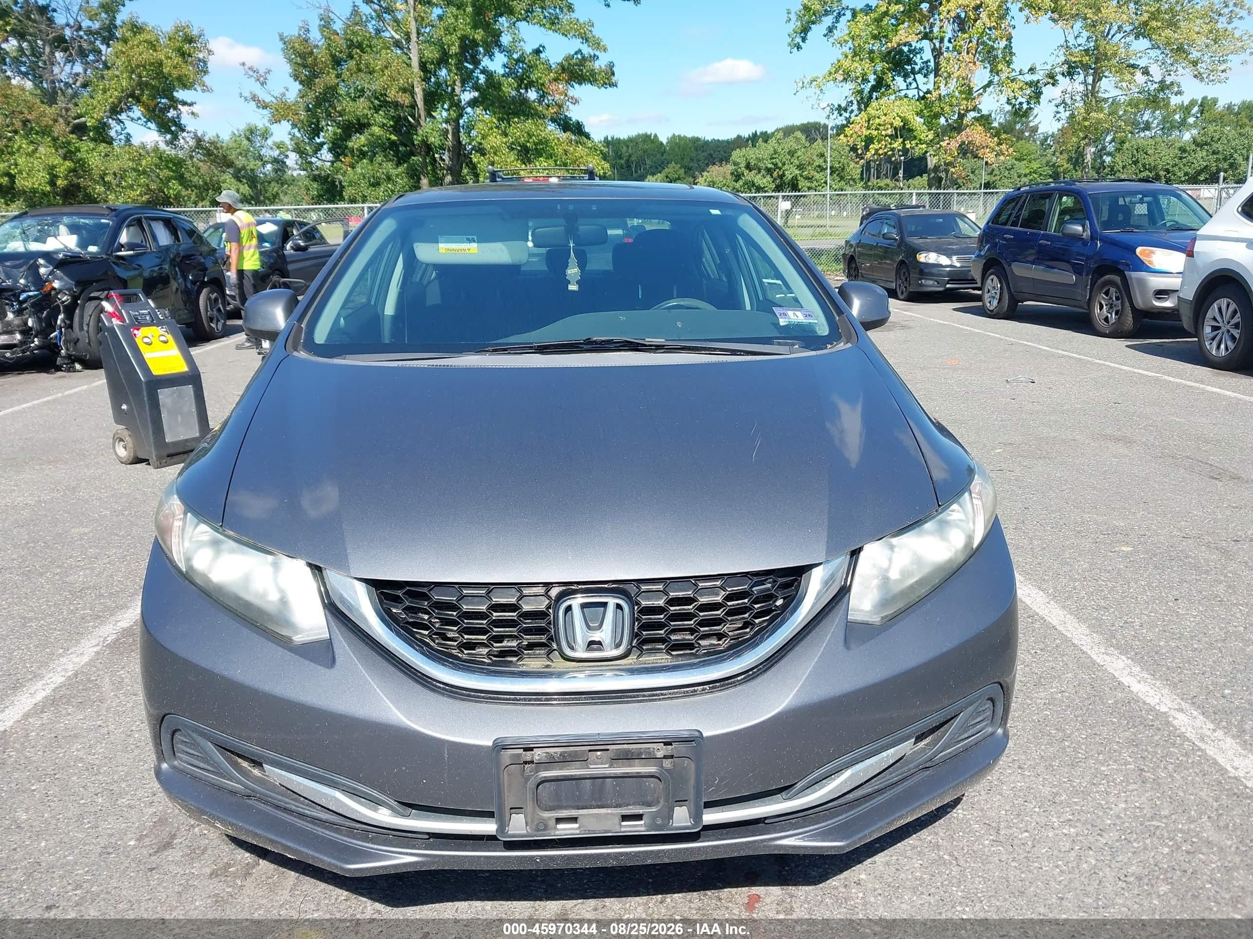 2013 Honda Civic Ex Серый vin: 19XFB2F89DE218030