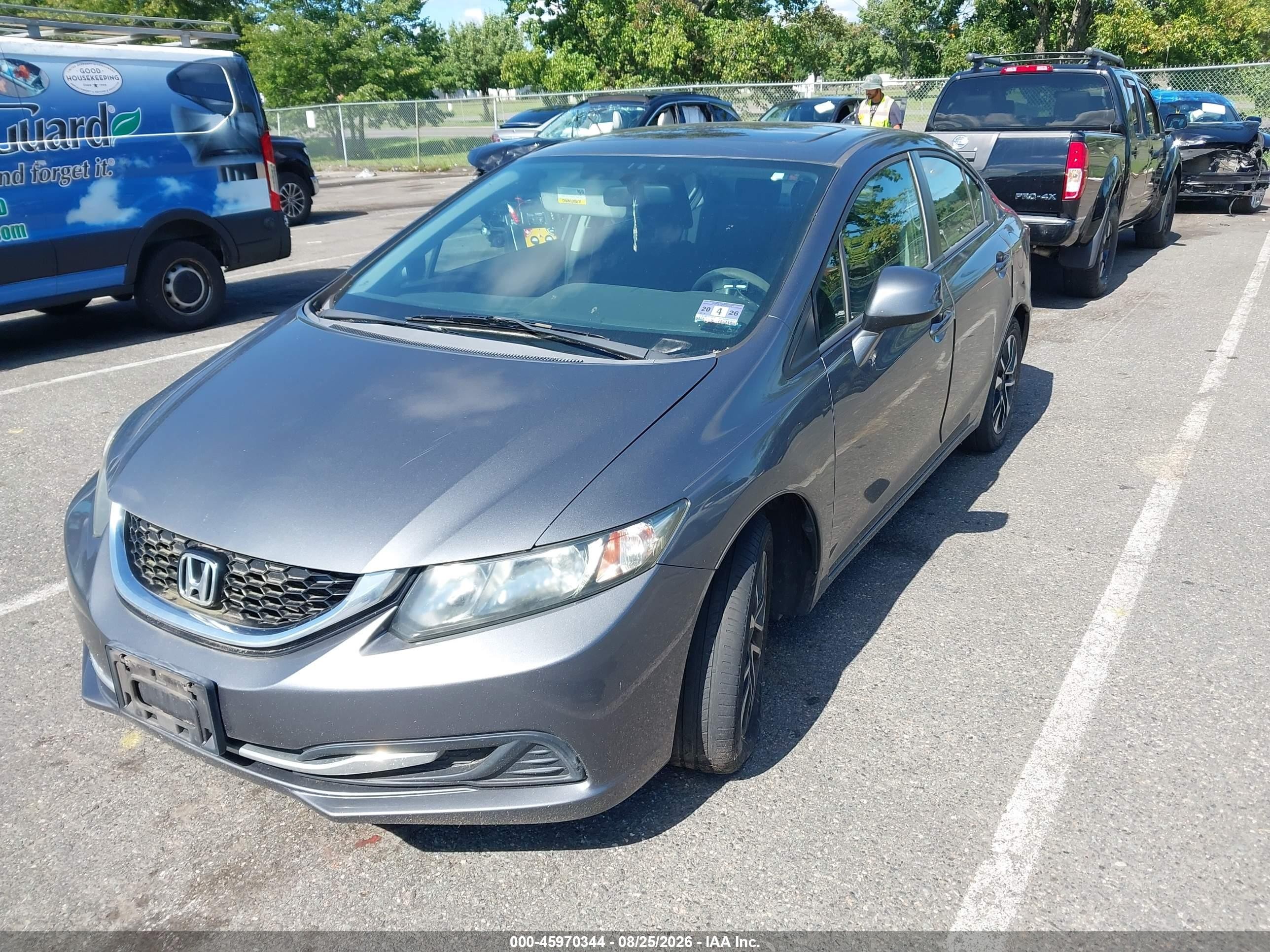 2013 Honda Civic Ex Серый vin: 19XFB2F89DE218030