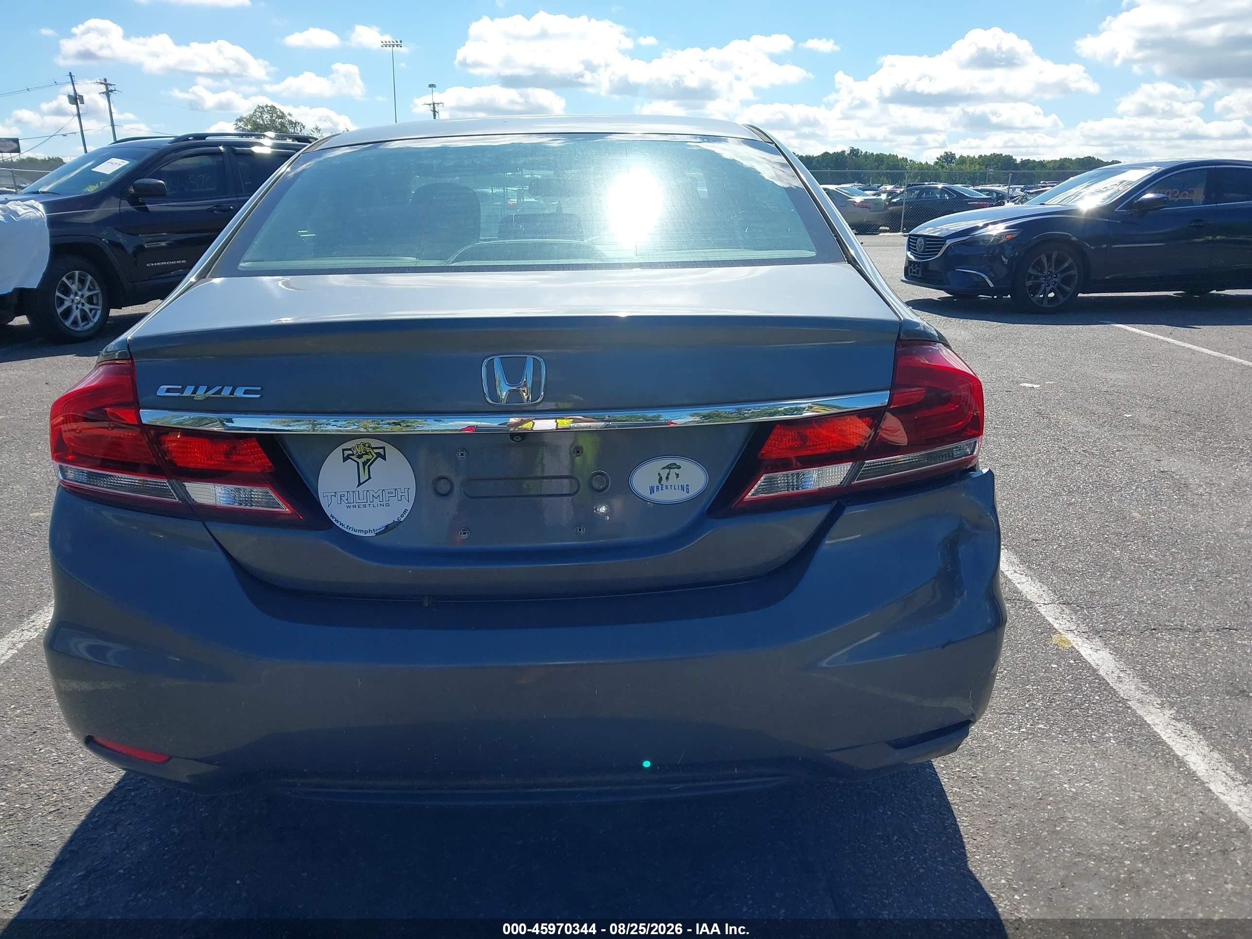 2013 Honda Civic Ex Серый vin: 19XFB2F89DE218030