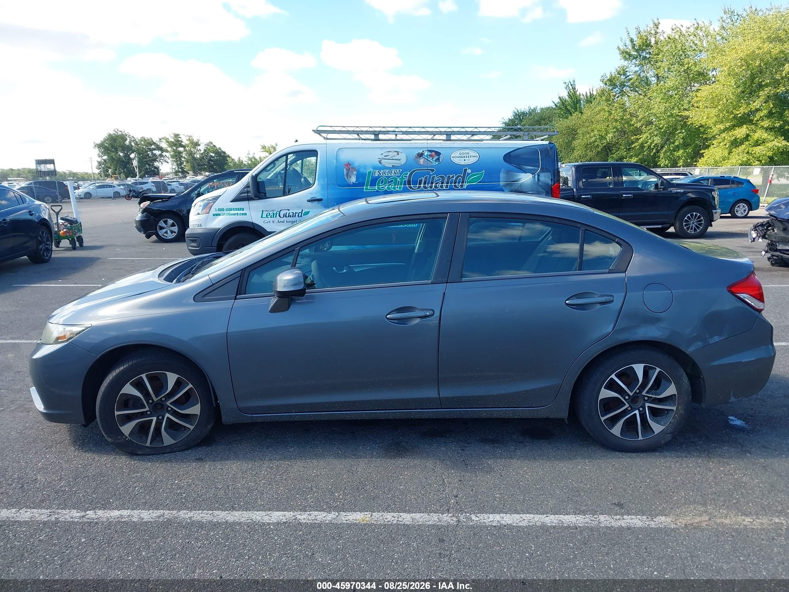 2013 Honda Civic Ex Серый vin: 19XFB2F89DE218030