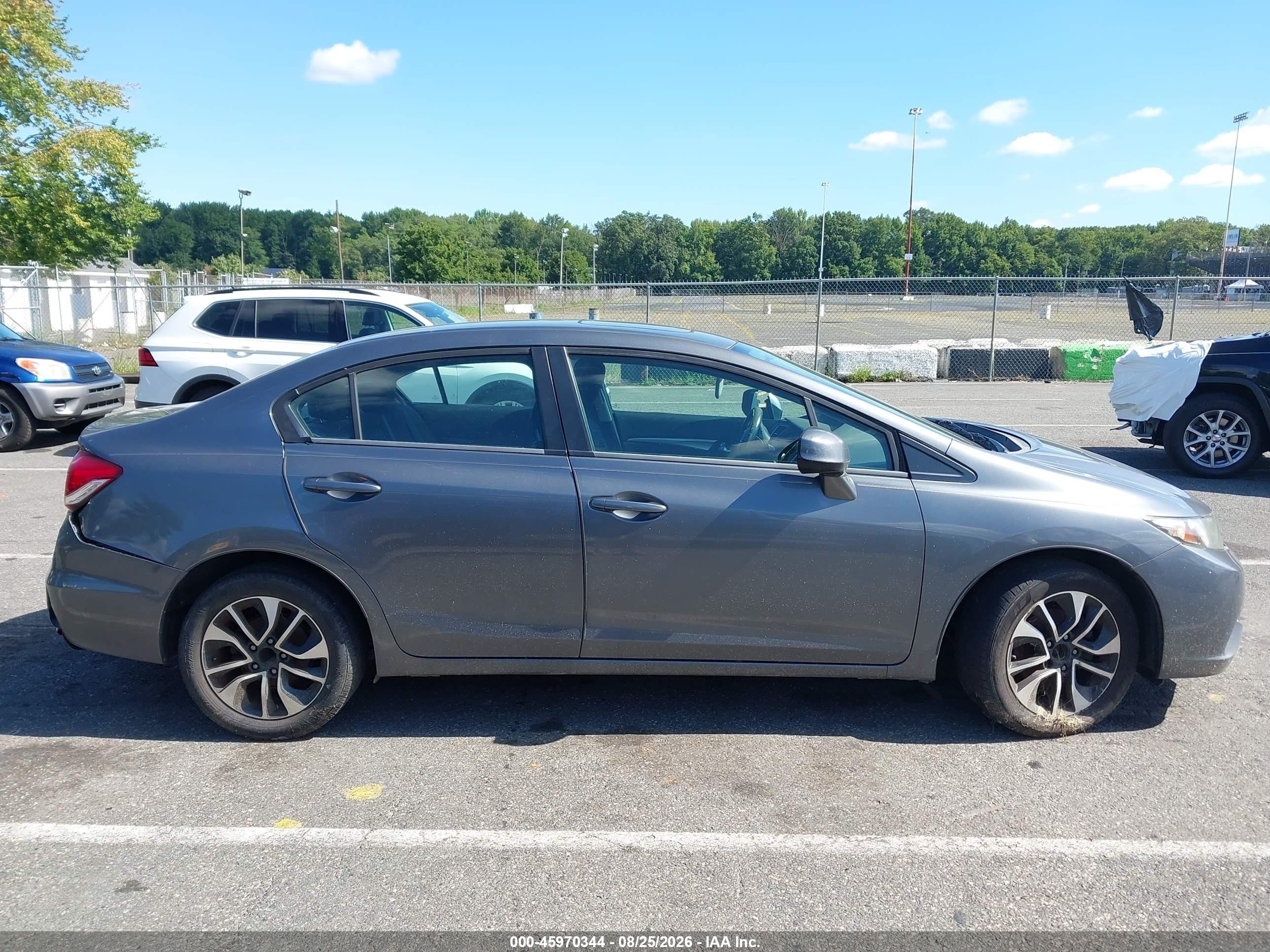 2013 Honda Civic Ex Серый vin: 19XFB2F89DE218030