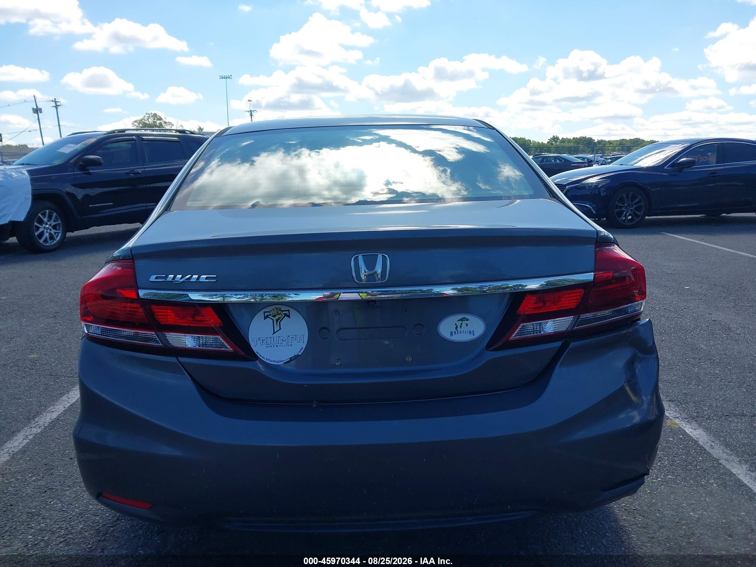 2013 Honda Civic Ex Серый vin: 19XFB2F89DE218030