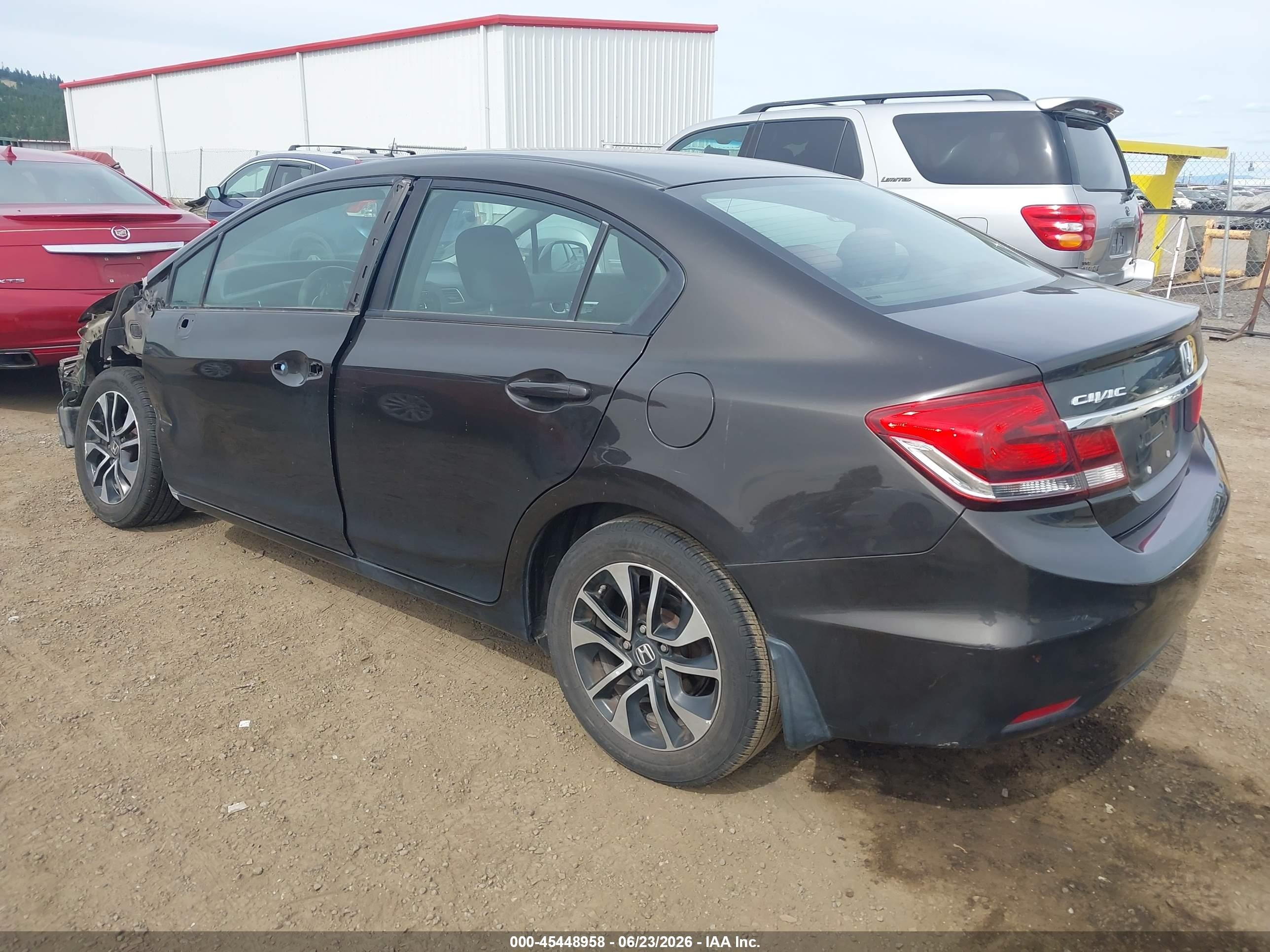 2013 Honda Civic Ex Black vin: 19XFB2F89DE230792