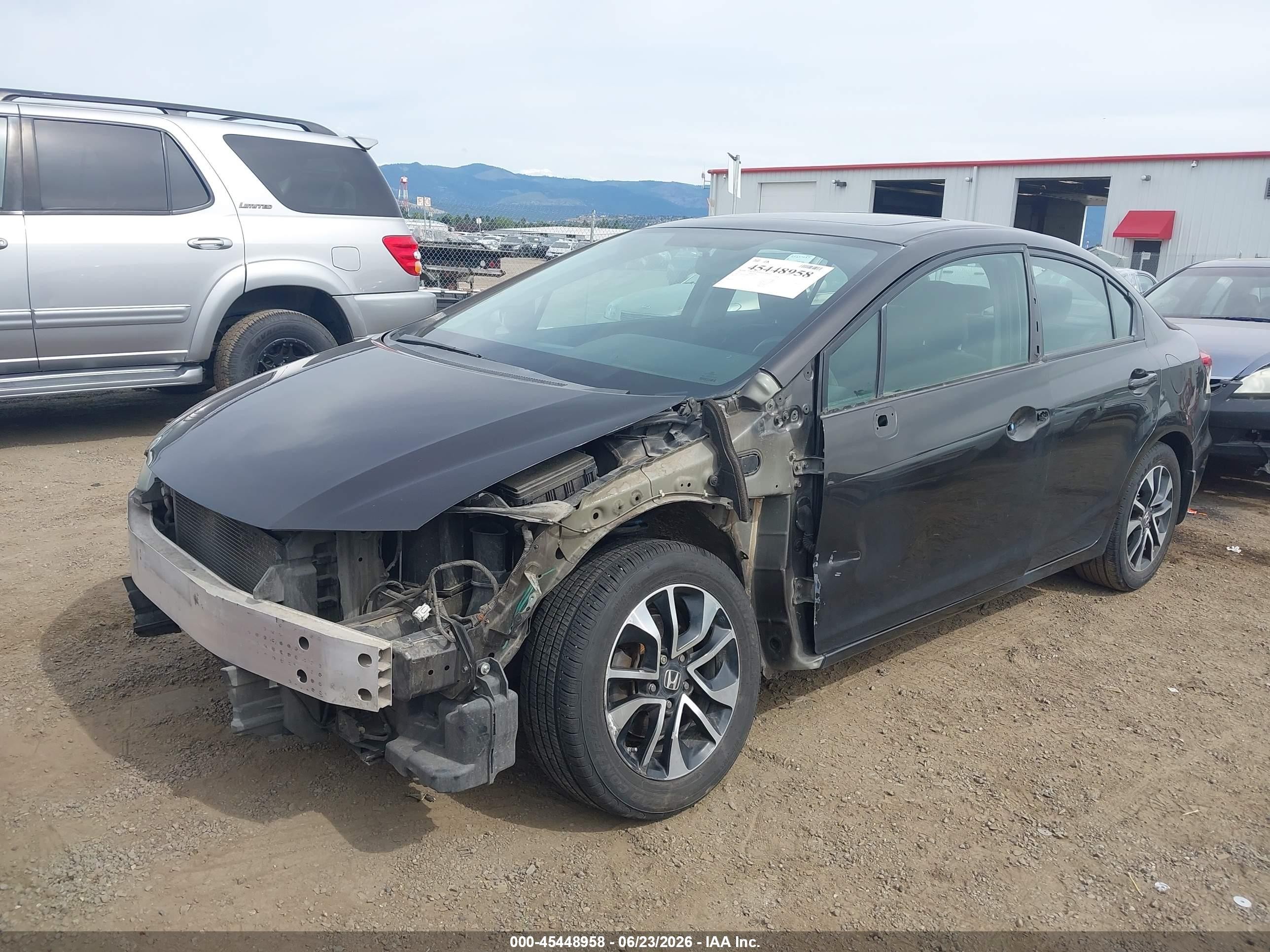 2013 Honda Civic Ex Black vin: 19XFB2F89DE230792