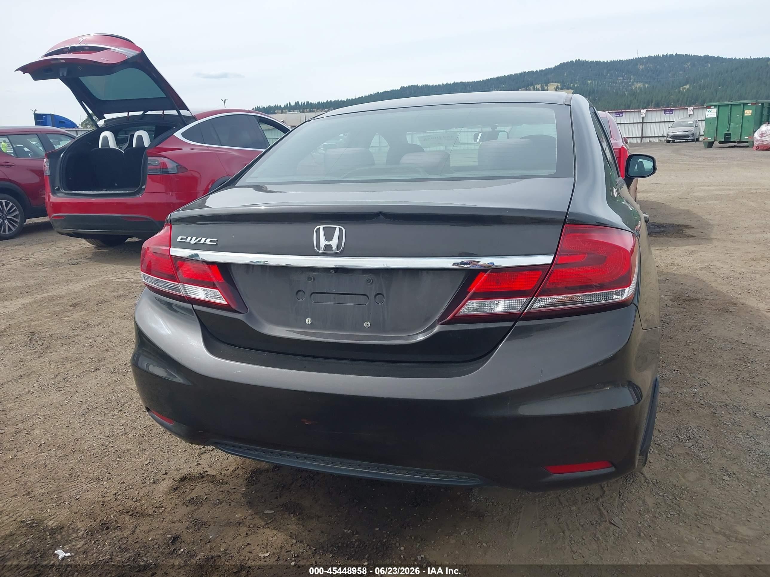 2013 Honda Civic Ex Black vin: 19XFB2F89DE230792