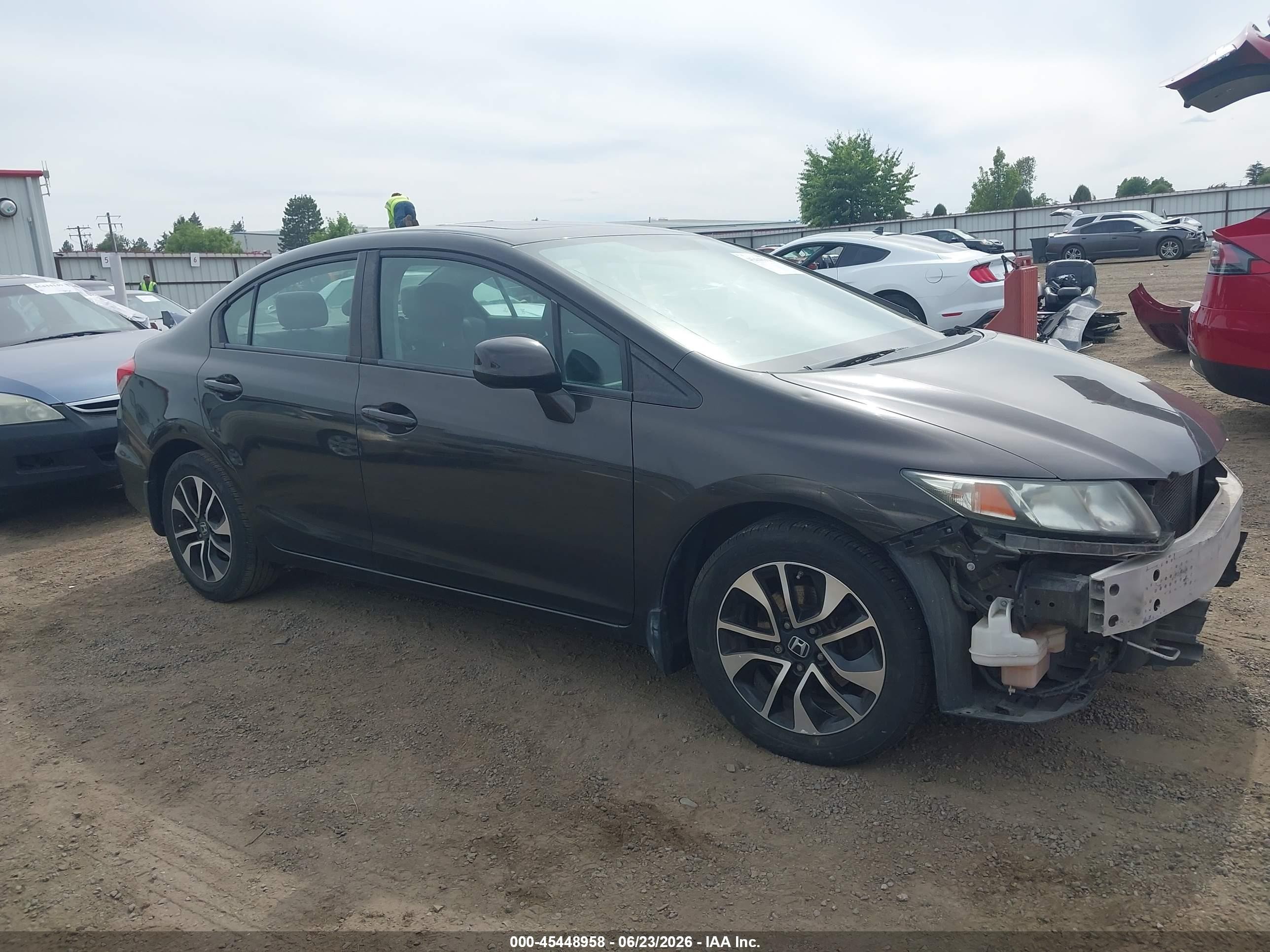 2013 Honda Civic Ex Black vin: 19XFB2F89DE230792