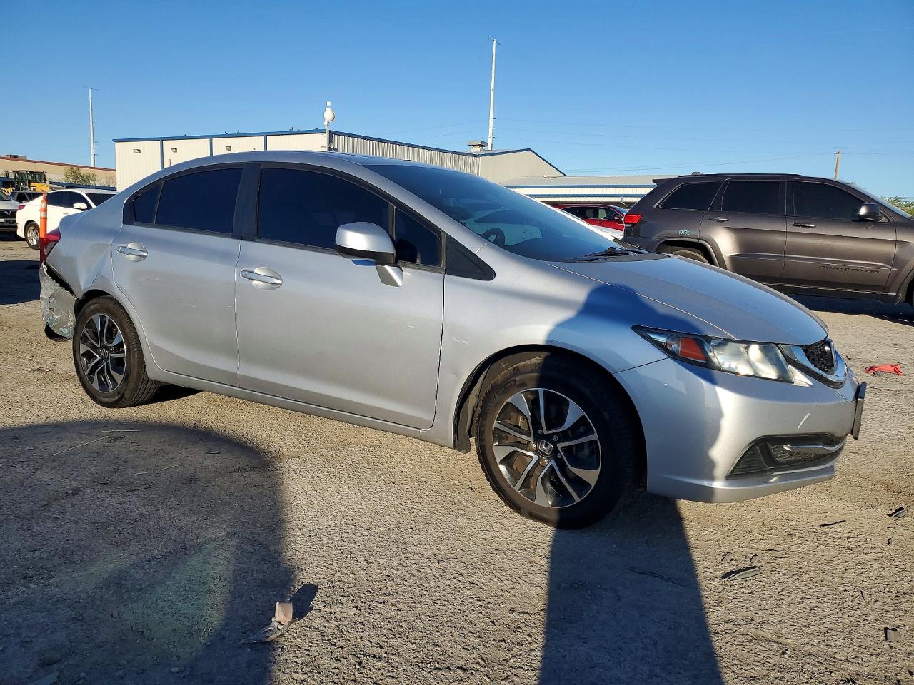 2013 Honda Civic Ex Silver vin: 19XFB2F89DE237600