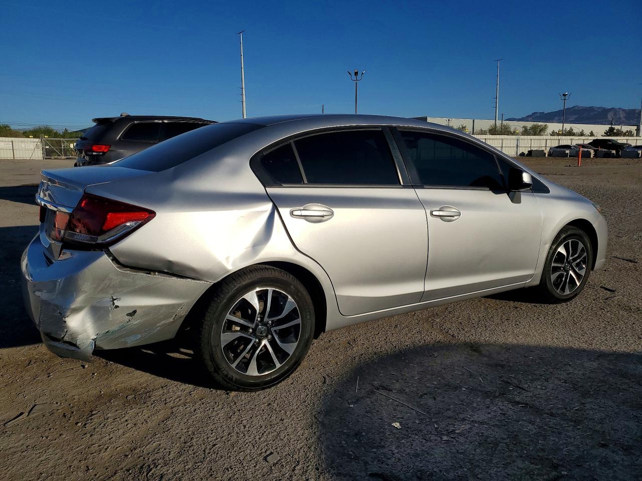 2013 Honda Civic Ex Silver vin: 19XFB2F89DE237600