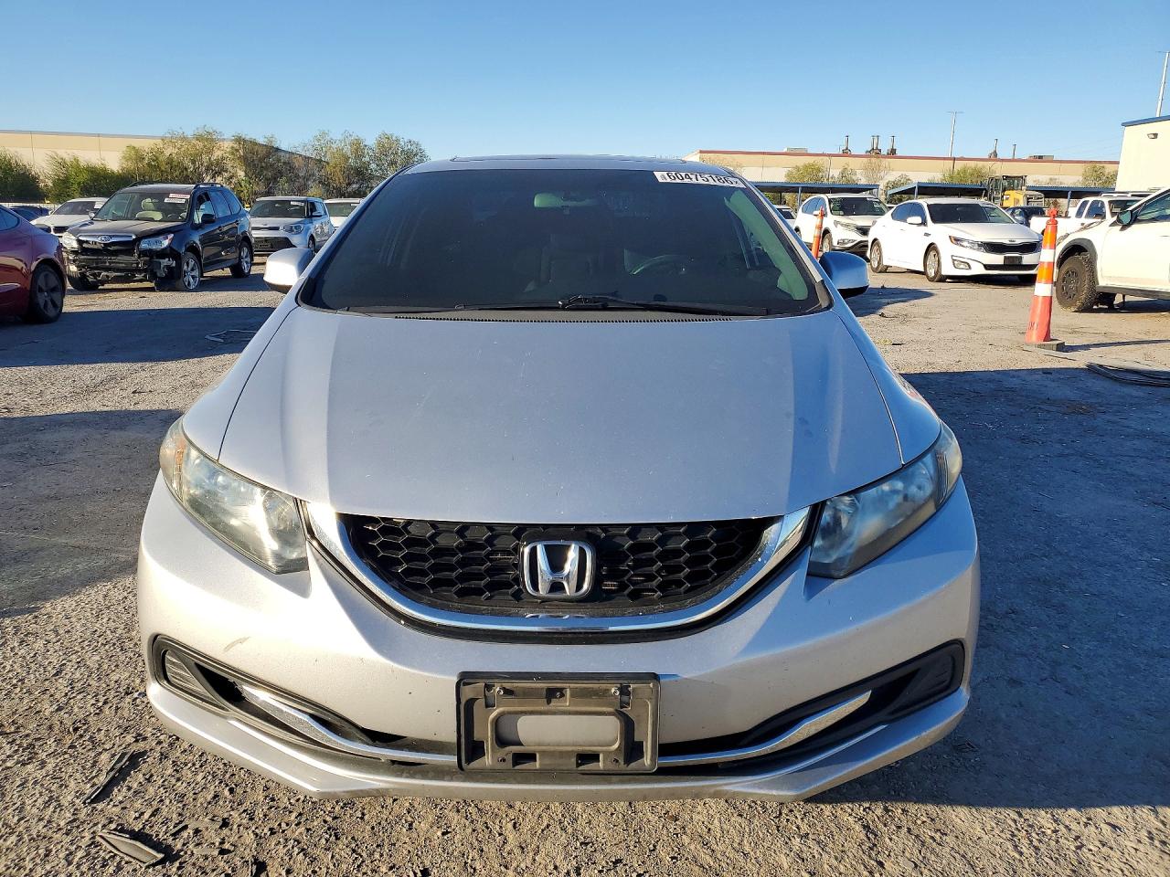 2013 Honda Civic Ex Silver vin: 19XFB2F89DE237600