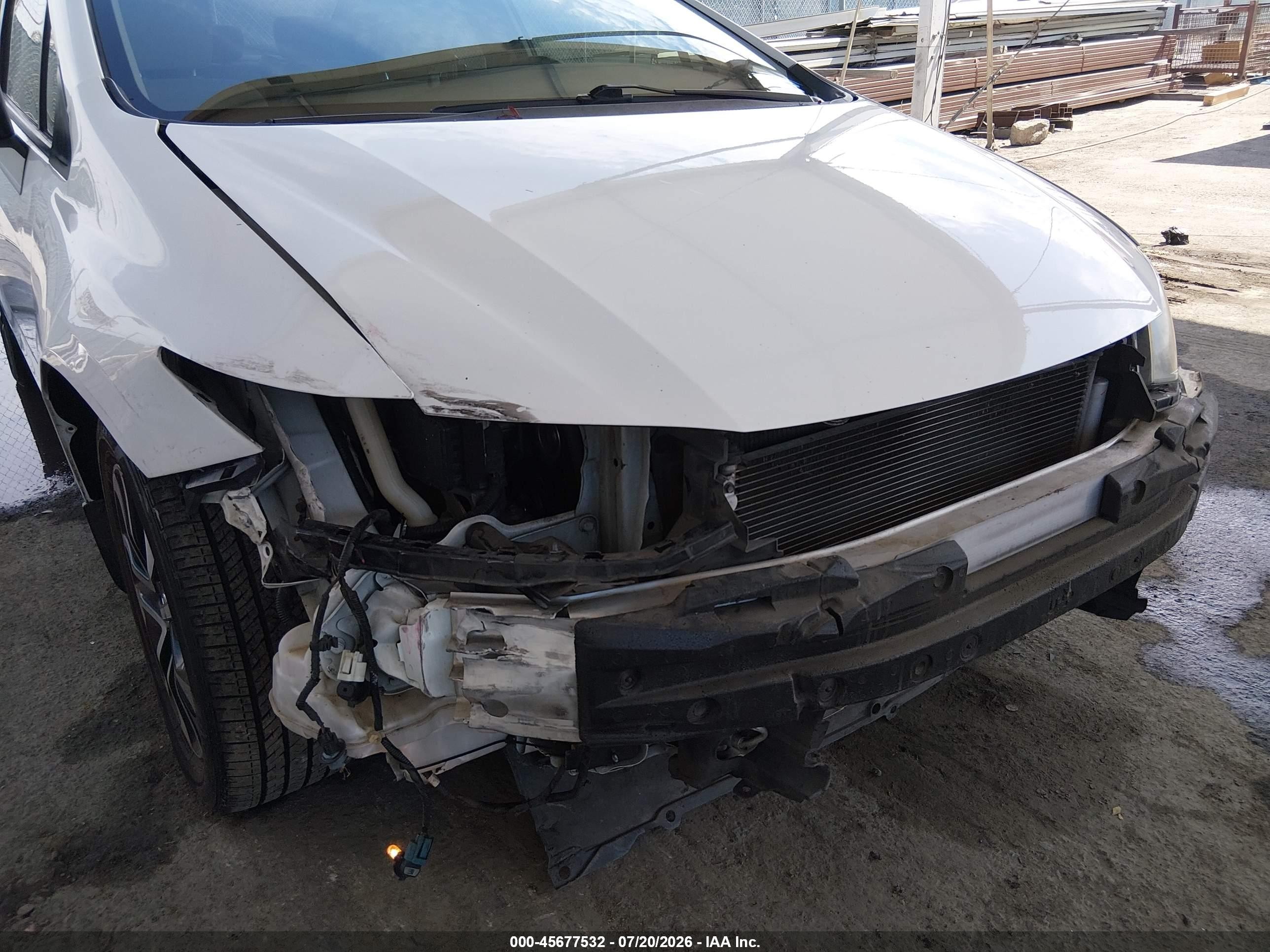 2013 Honda Civic Ex White vin: 19XFB2F89DE244420