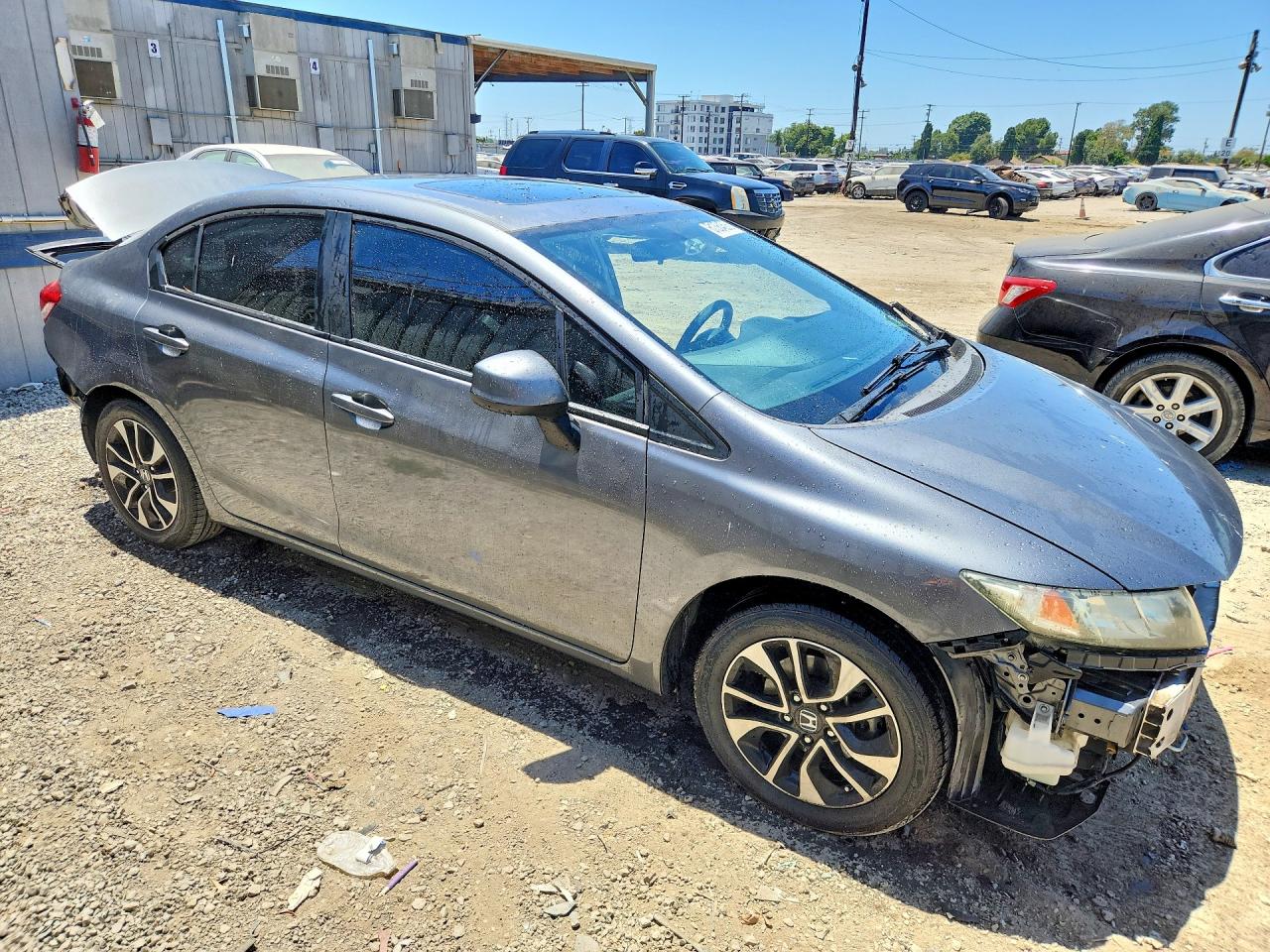 2013 Honda Civic Ex Silver vin: 19XFB2F89DE250363