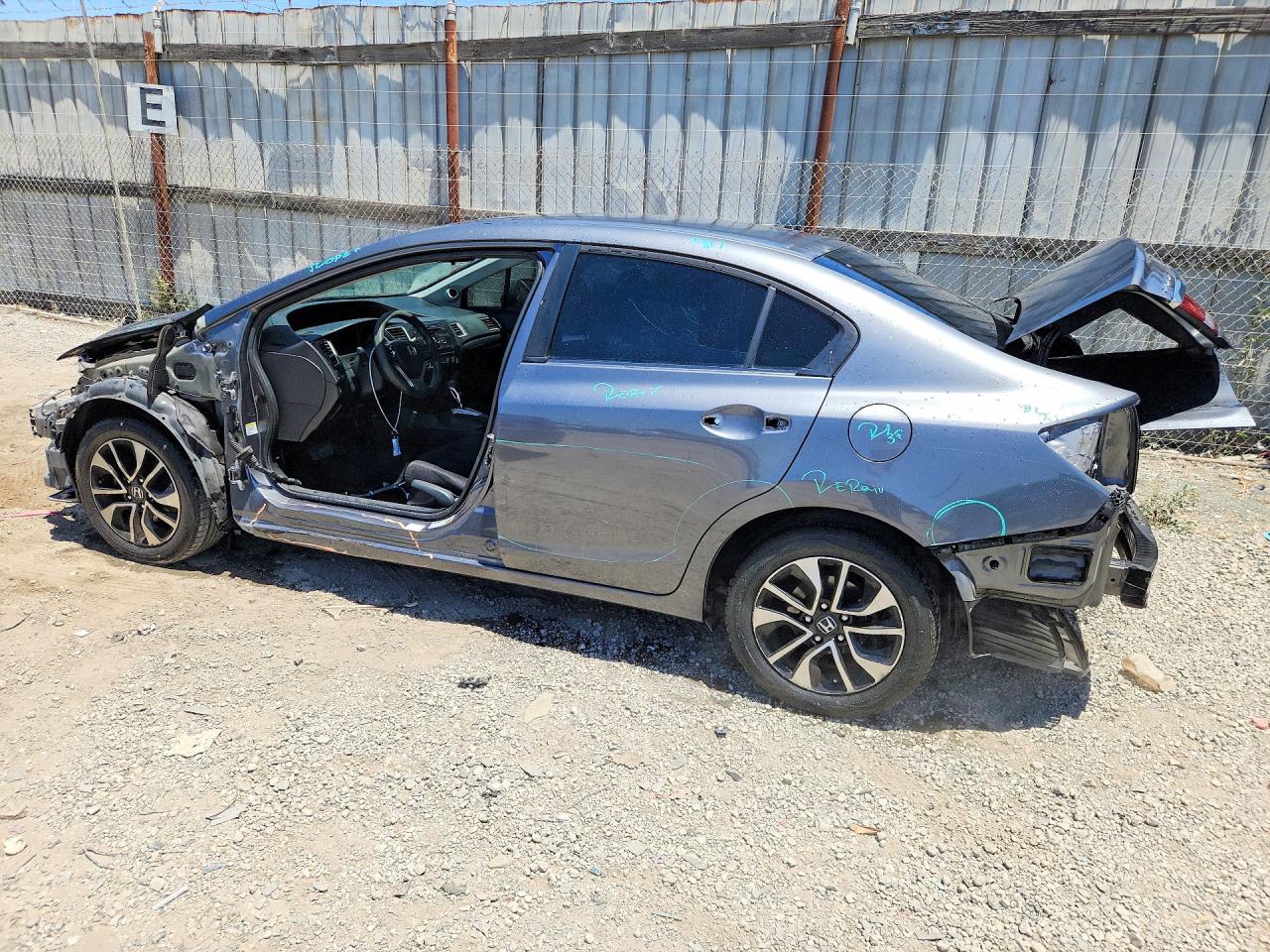 2013 Honda Civic Ex Silver vin: 19XFB2F89DE250363
