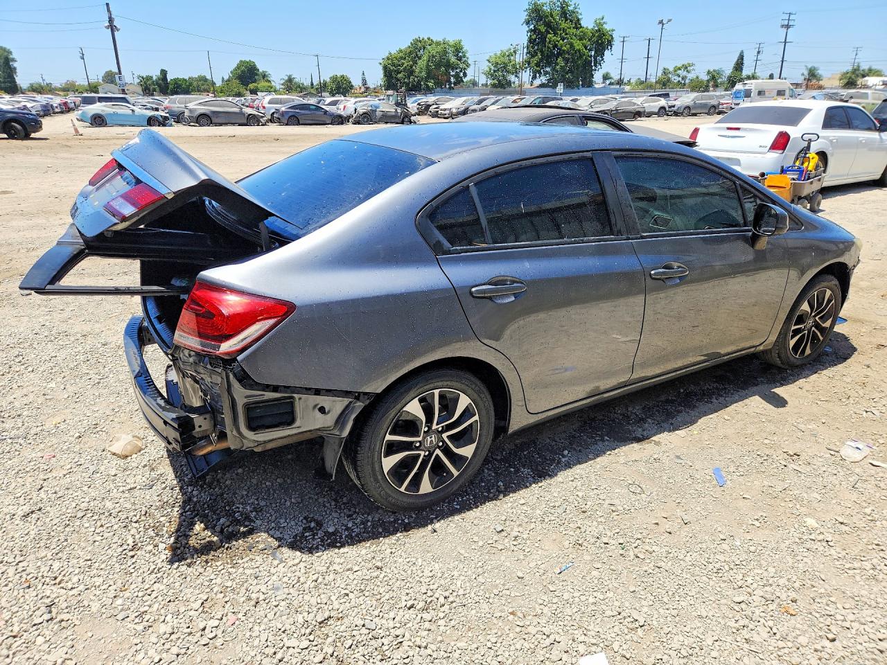2013 Honda Civic Ex Silver vin: 19XFB2F89DE250363