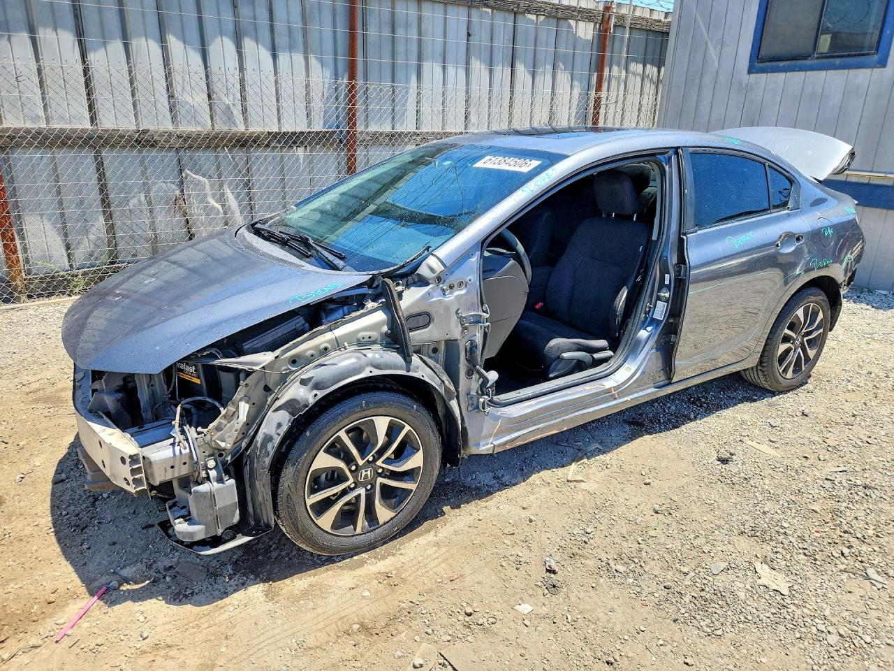 2013 Honda Civic Ex Silver vin: 19XFB2F89DE250363