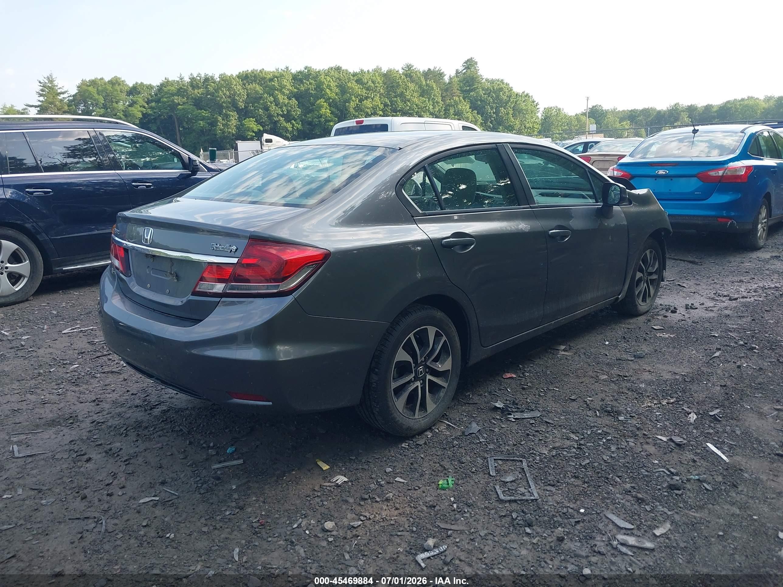 2013 Honda Civic Ex Gray vin: 19XFB2F89DE269642