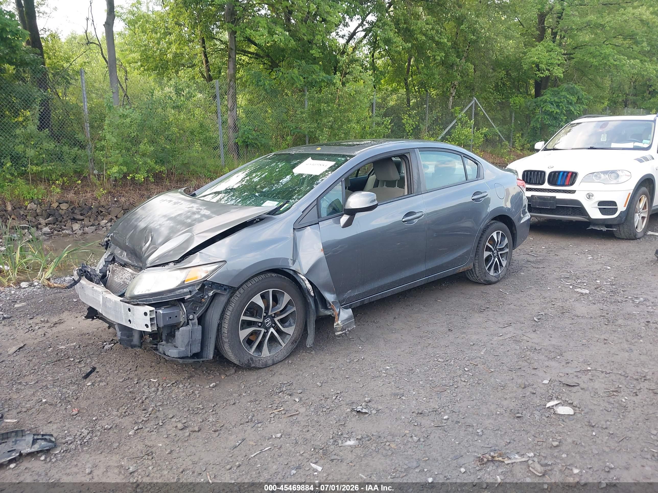 2013 Honda Civic Ex Gray vin: 19XFB2F89DE269642