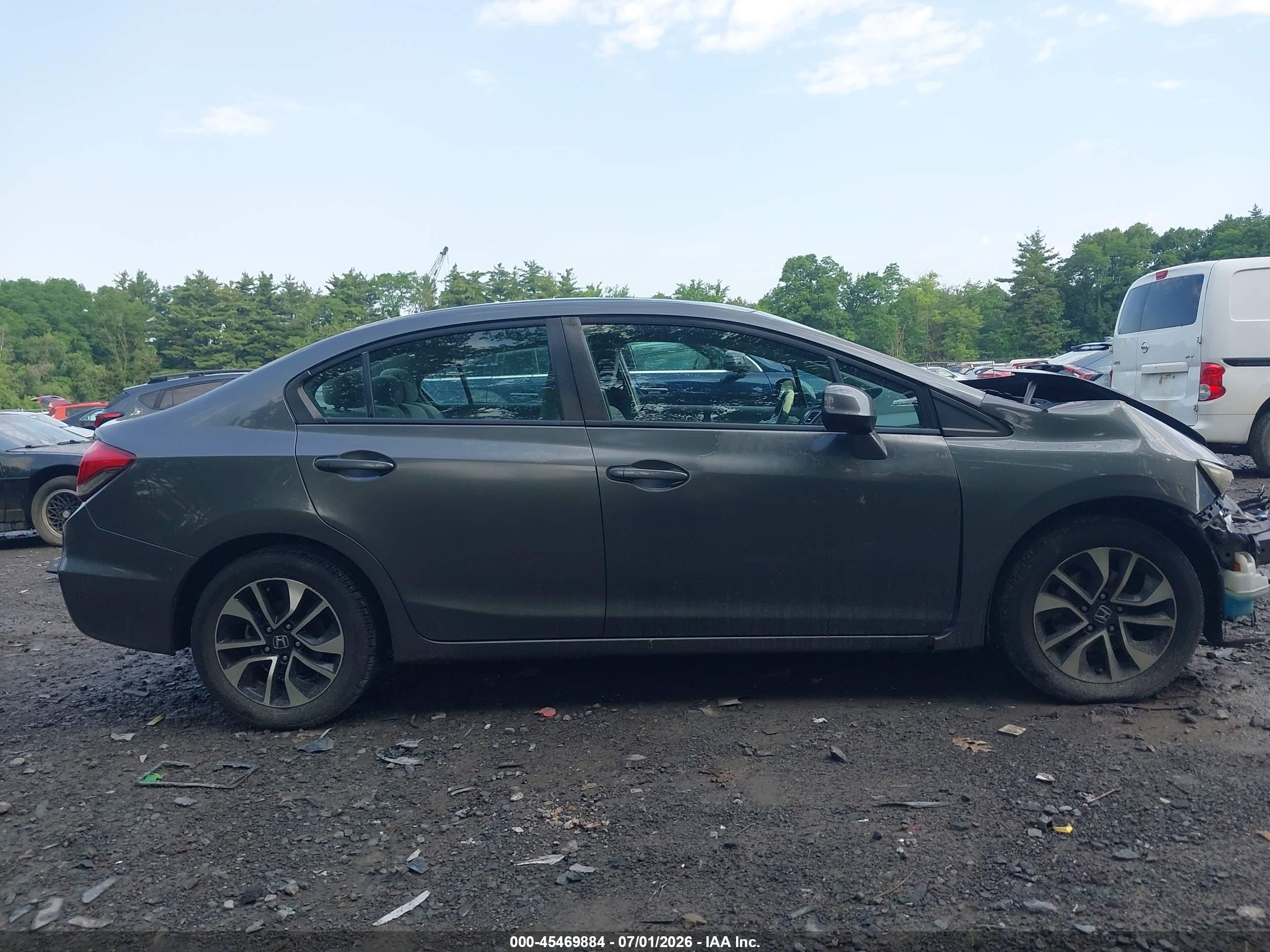 2013 Honda Civic Ex Gray vin: 19XFB2F89DE269642