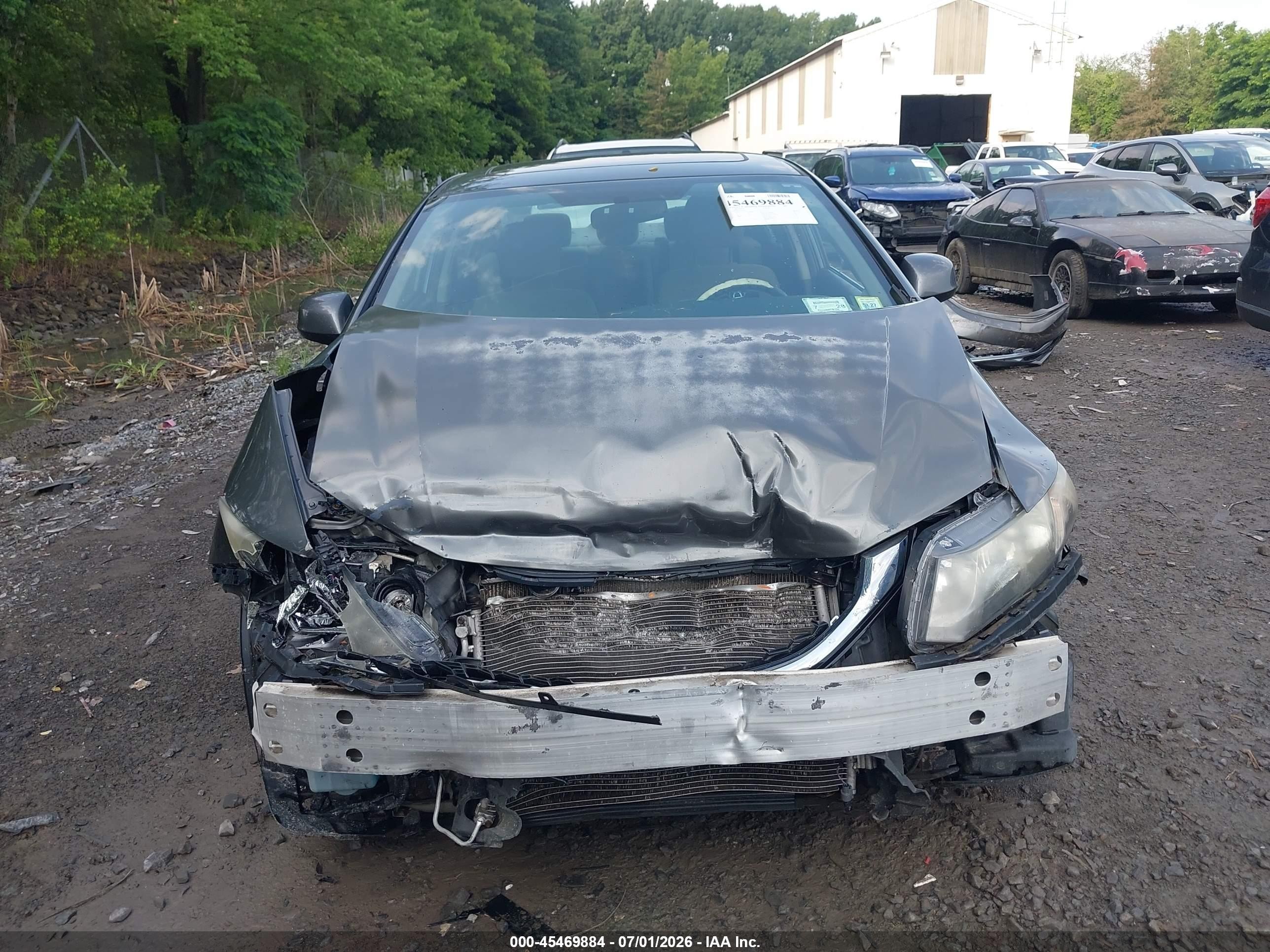 2013 Honda Civic Ex Gray vin: 19XFB2F89DE269642