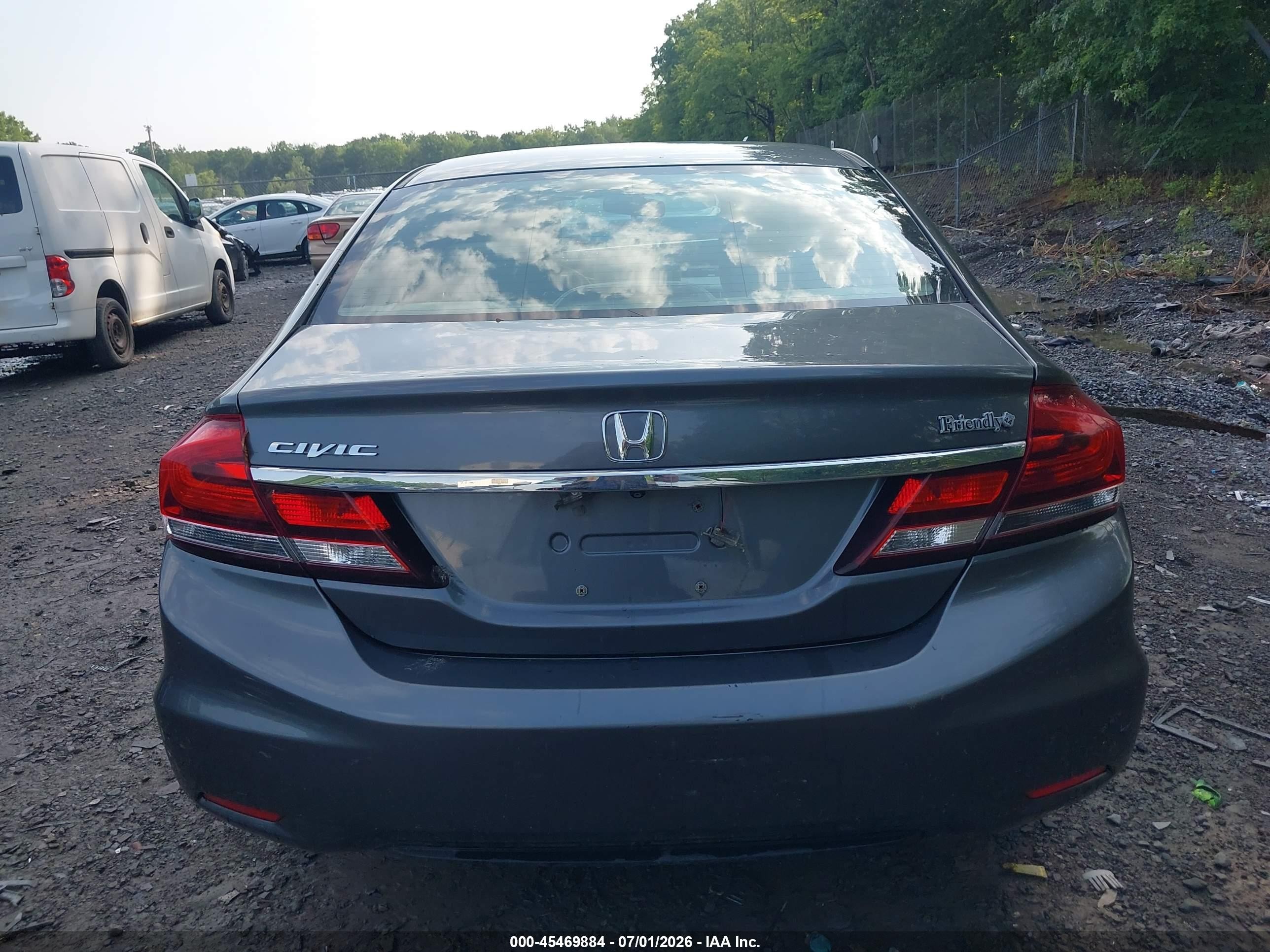 2013 Honda Civic Ex Gray vin: 19XFB2F89DE269642