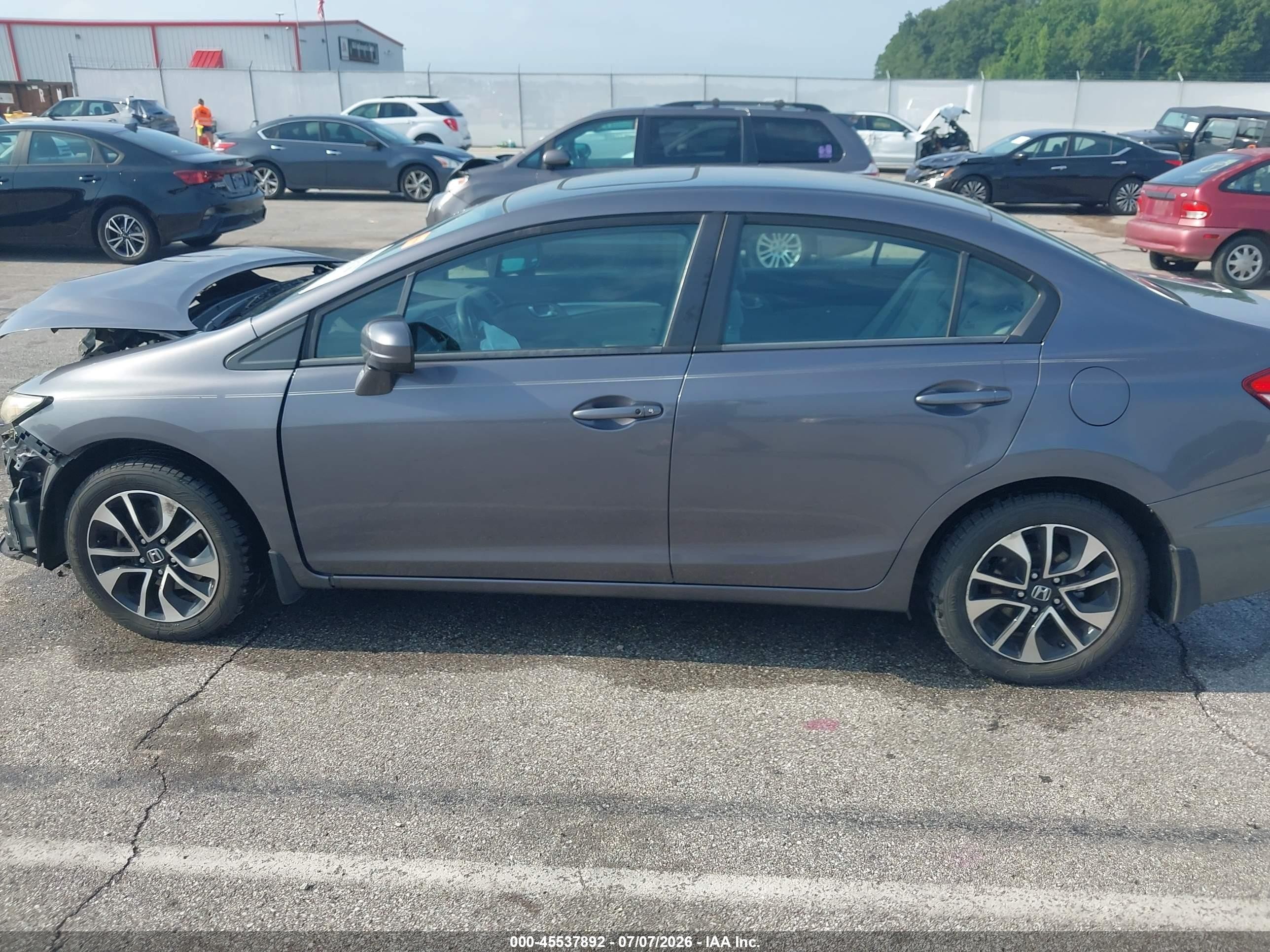 2014 Honda Civic Ex Gray vin: 19XFB2F89EE005936