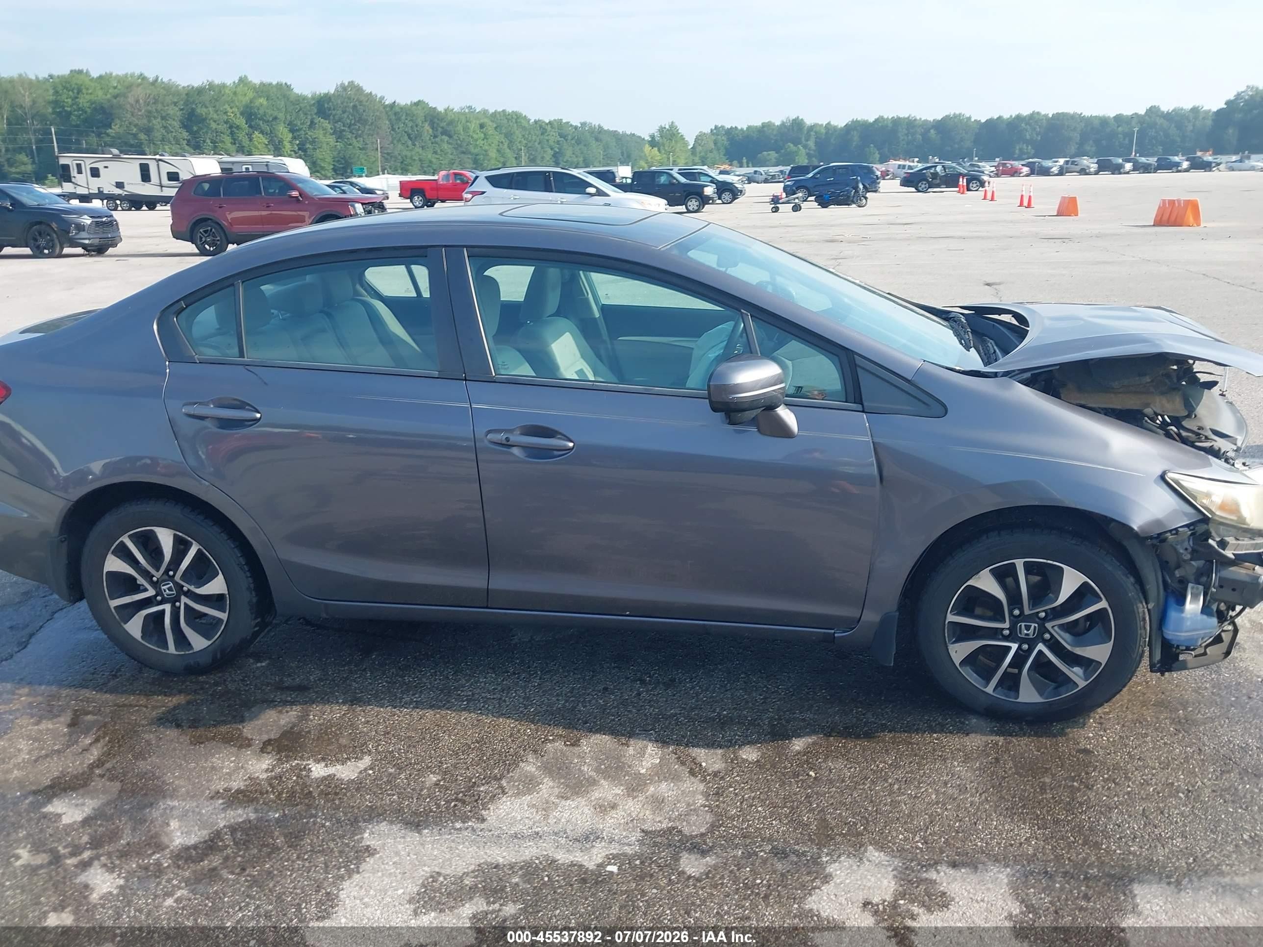 2014 Honda Civic Ex Gray vin: 19XFB2F89EE005936
