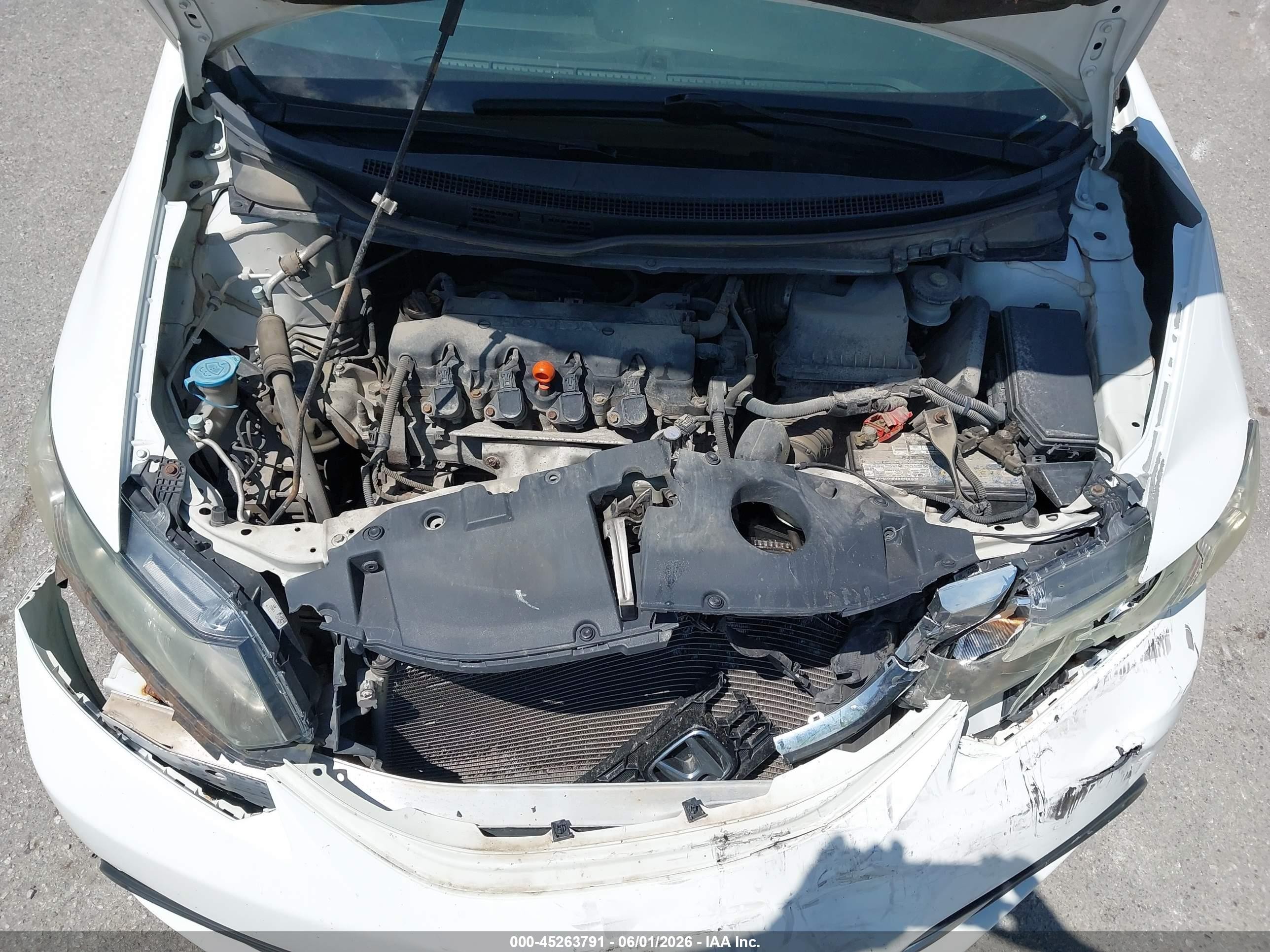 2014 Honda Civic Ex White vin: 19XFB2F89EE012899