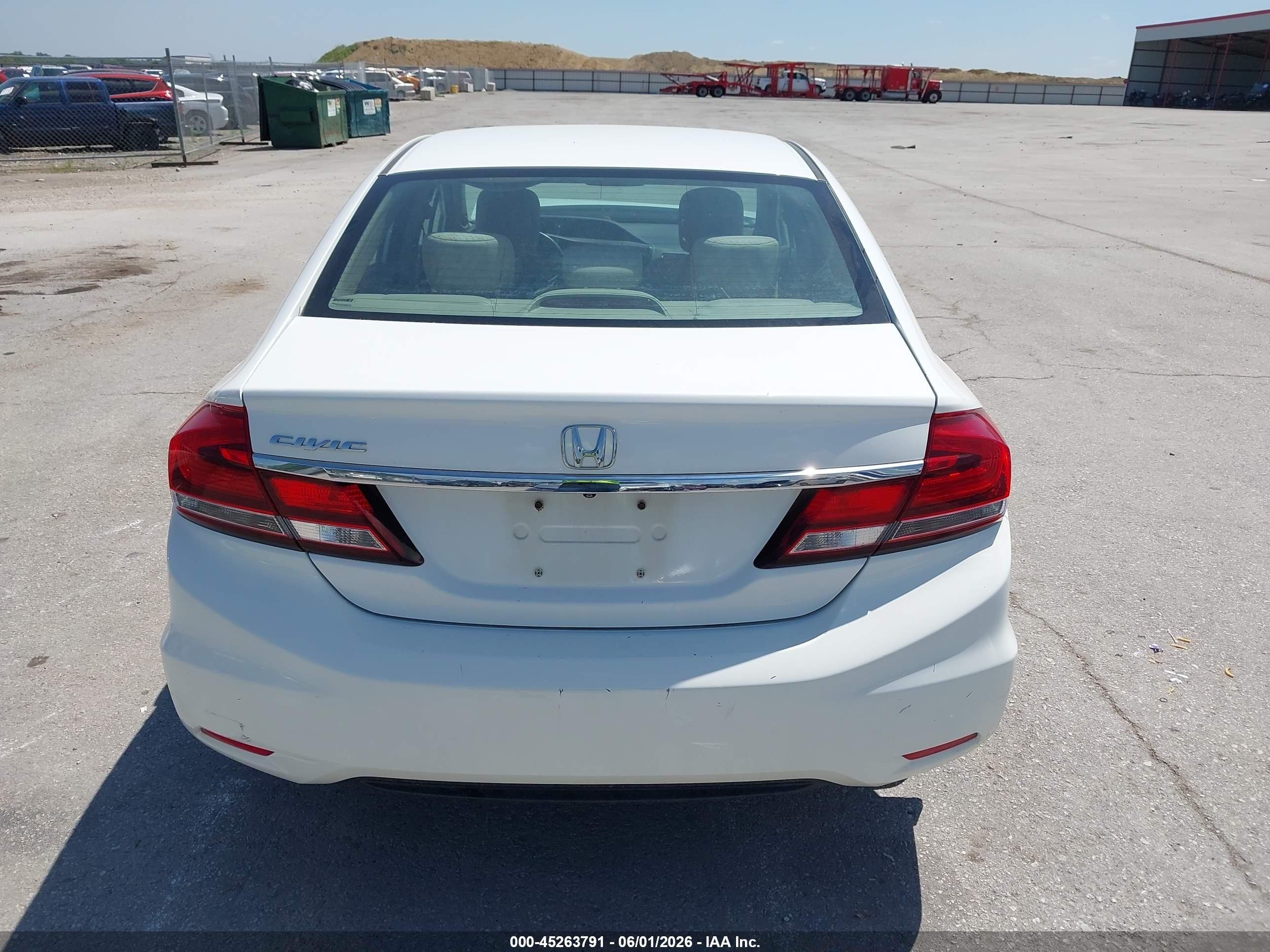2014 Honda Civic Ex White vin: 19XFB2F89EE012899