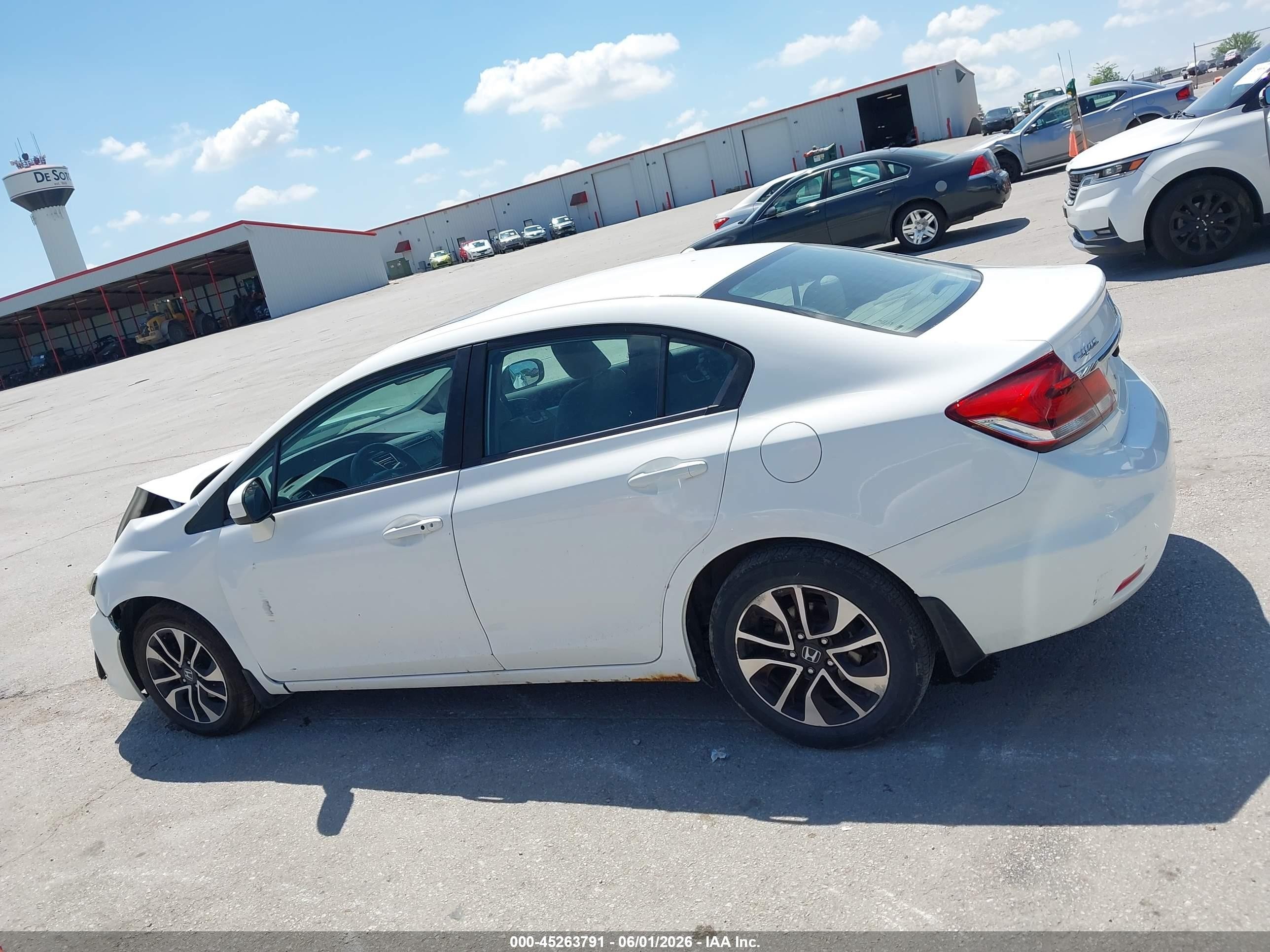 2014 Honda Civic Ex White vin: 19XFB2F89EE012899