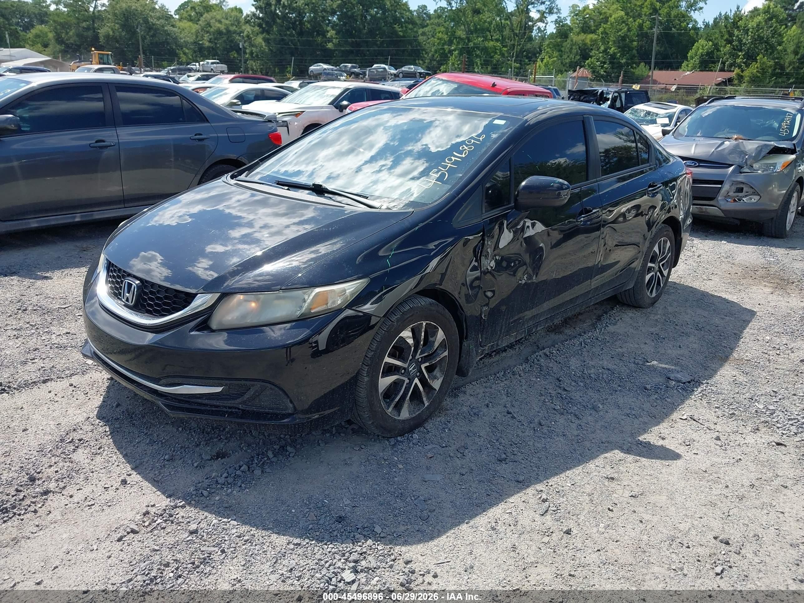 2014 Honda Civic Ex Черный vin: 19XFB2F89EE016158