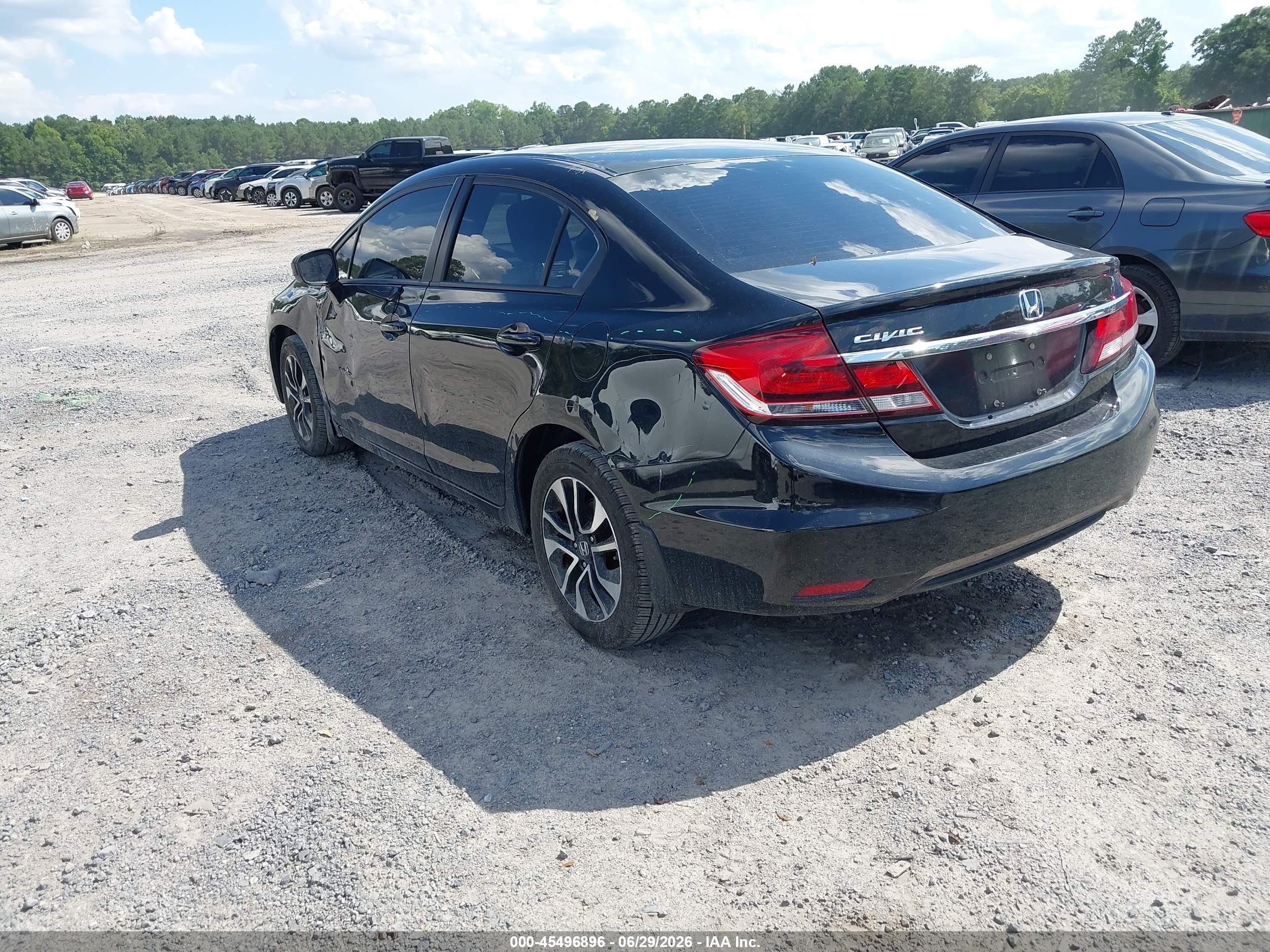2014 Honda Civic Ex Черный vin: 19XFB2F89EE016158