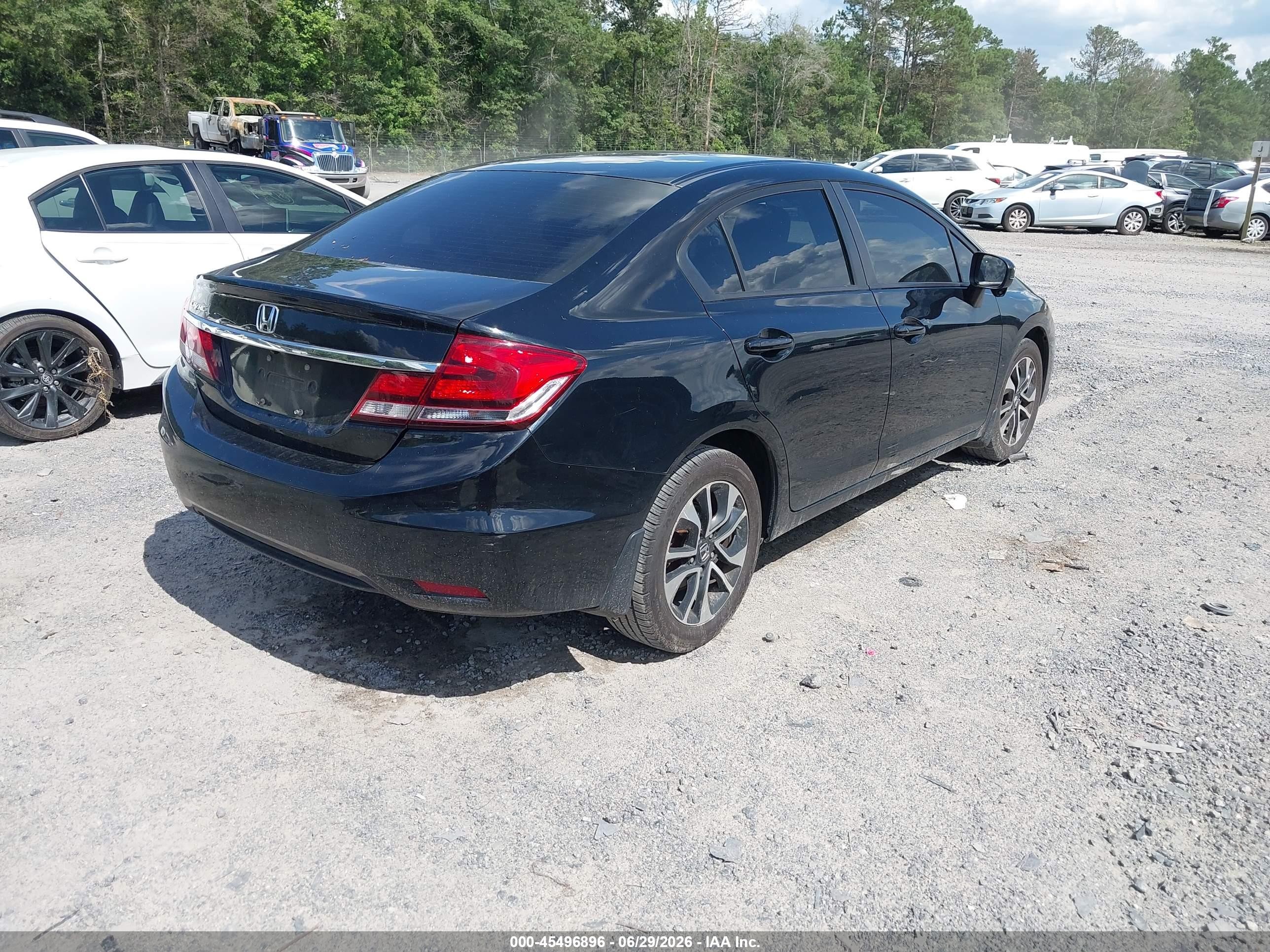 2014 Honda Civic Ex Черный vin: 19XFB2F89EE016158
