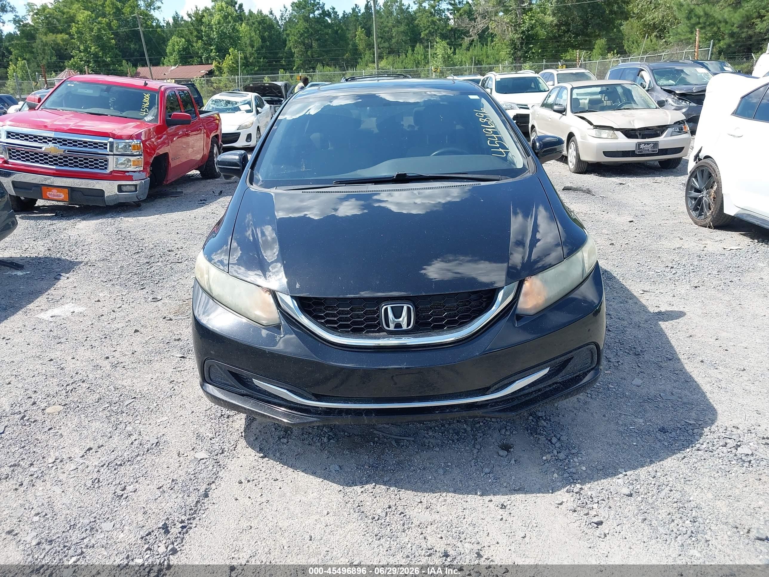 2014 Honda Civic Ex Черный vin: 19XFB2F89EE016158