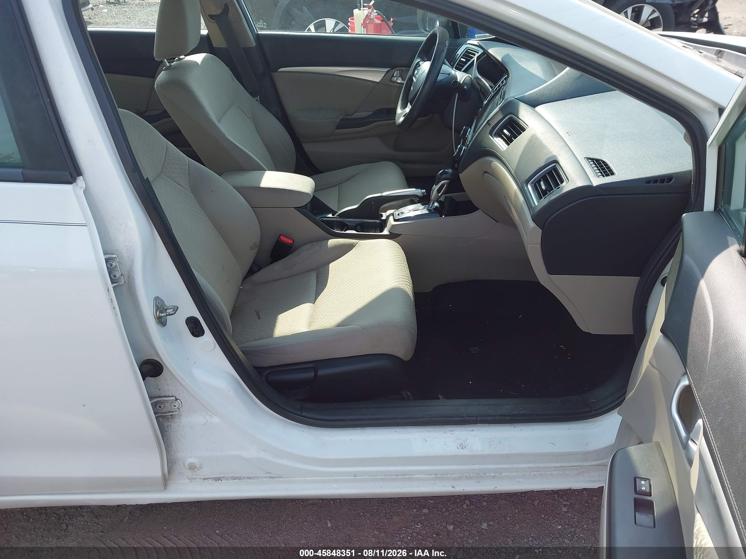 2014 Honda Civic Ex White vin: 19XFB2F89EE018623