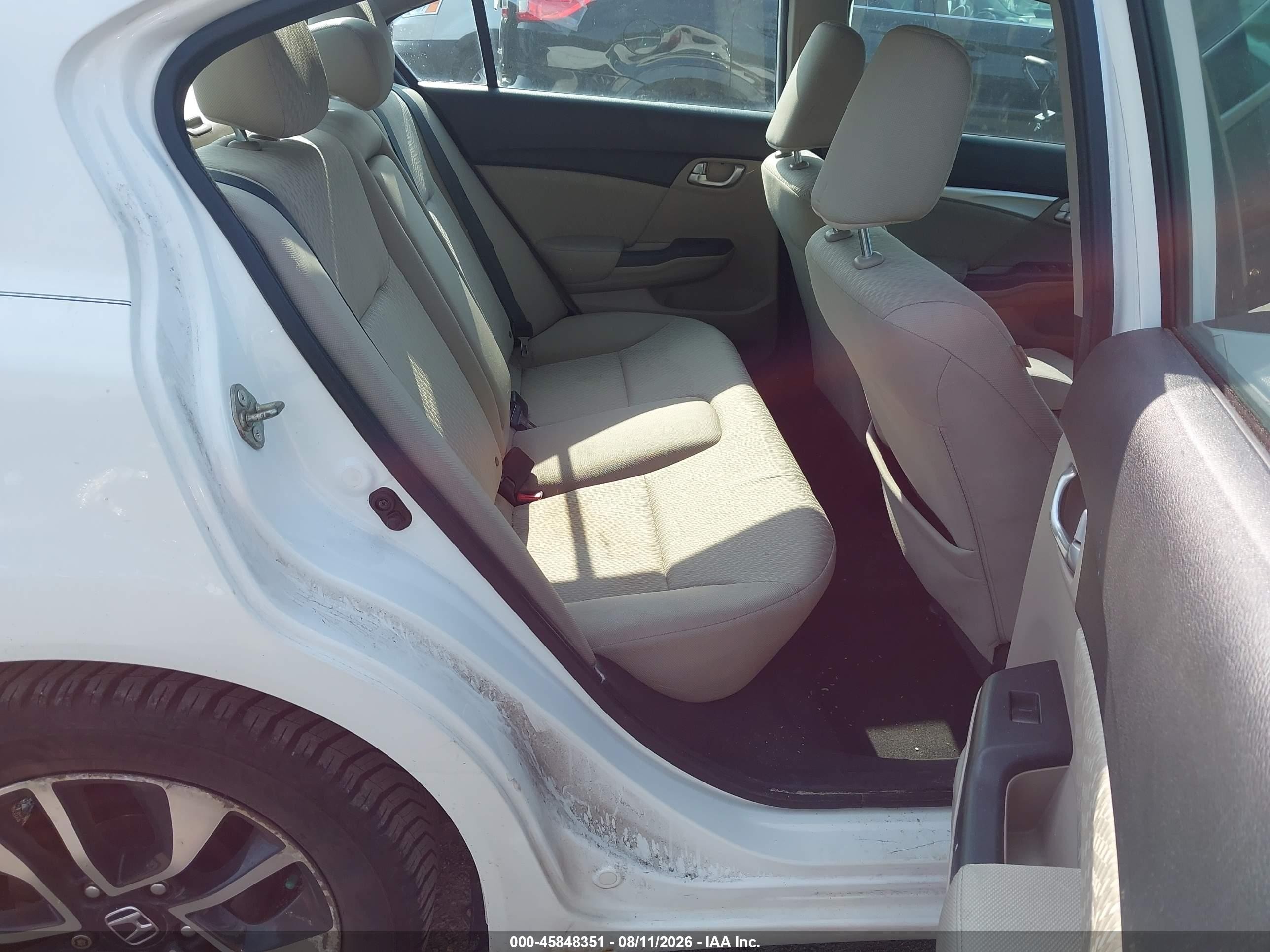 2014 Honda Civic Ex White vin: 19XFB2F89EE018623