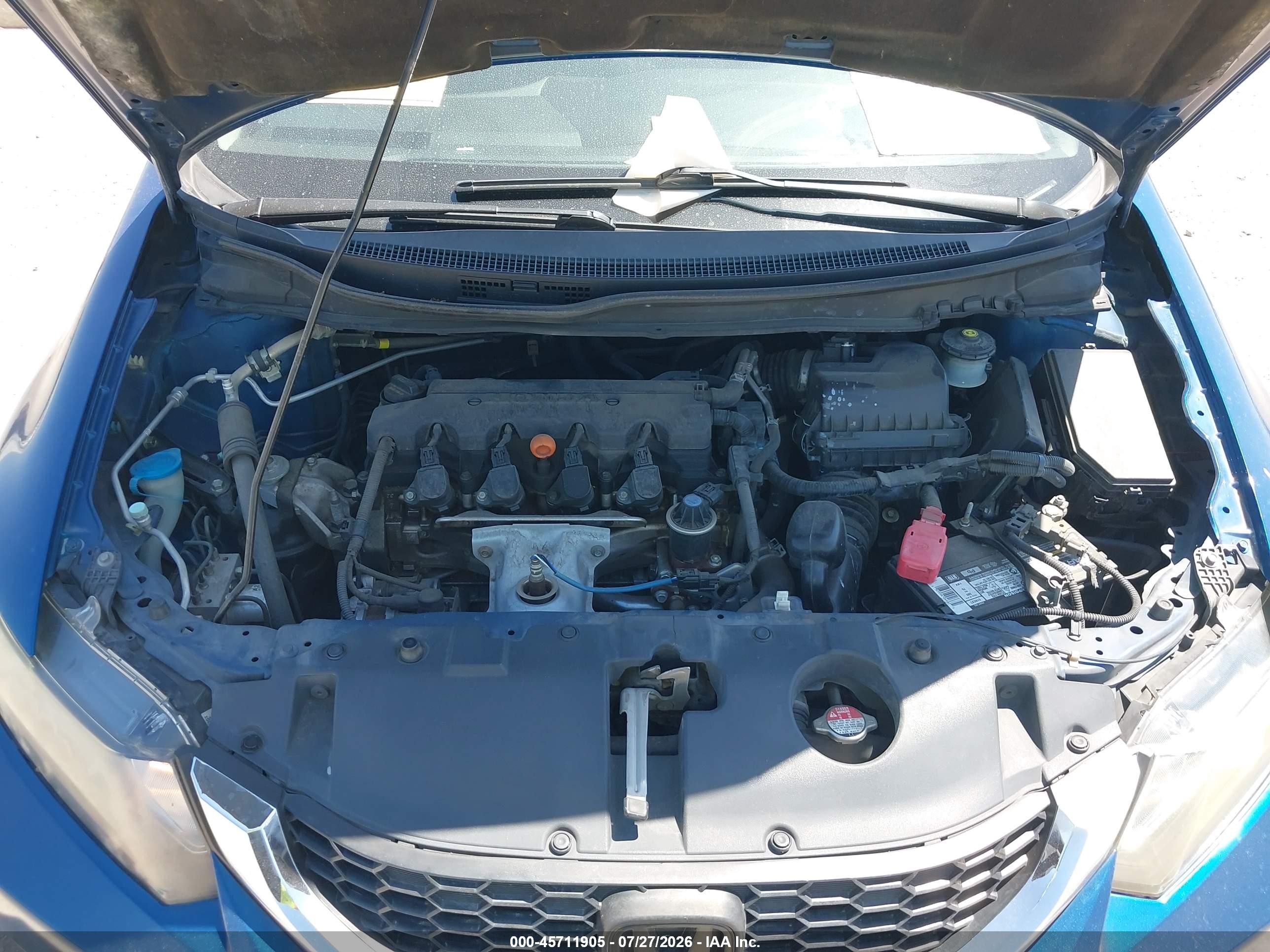 2014 Honda Civic Ex Синий vin: 19XFB2F89EE048124