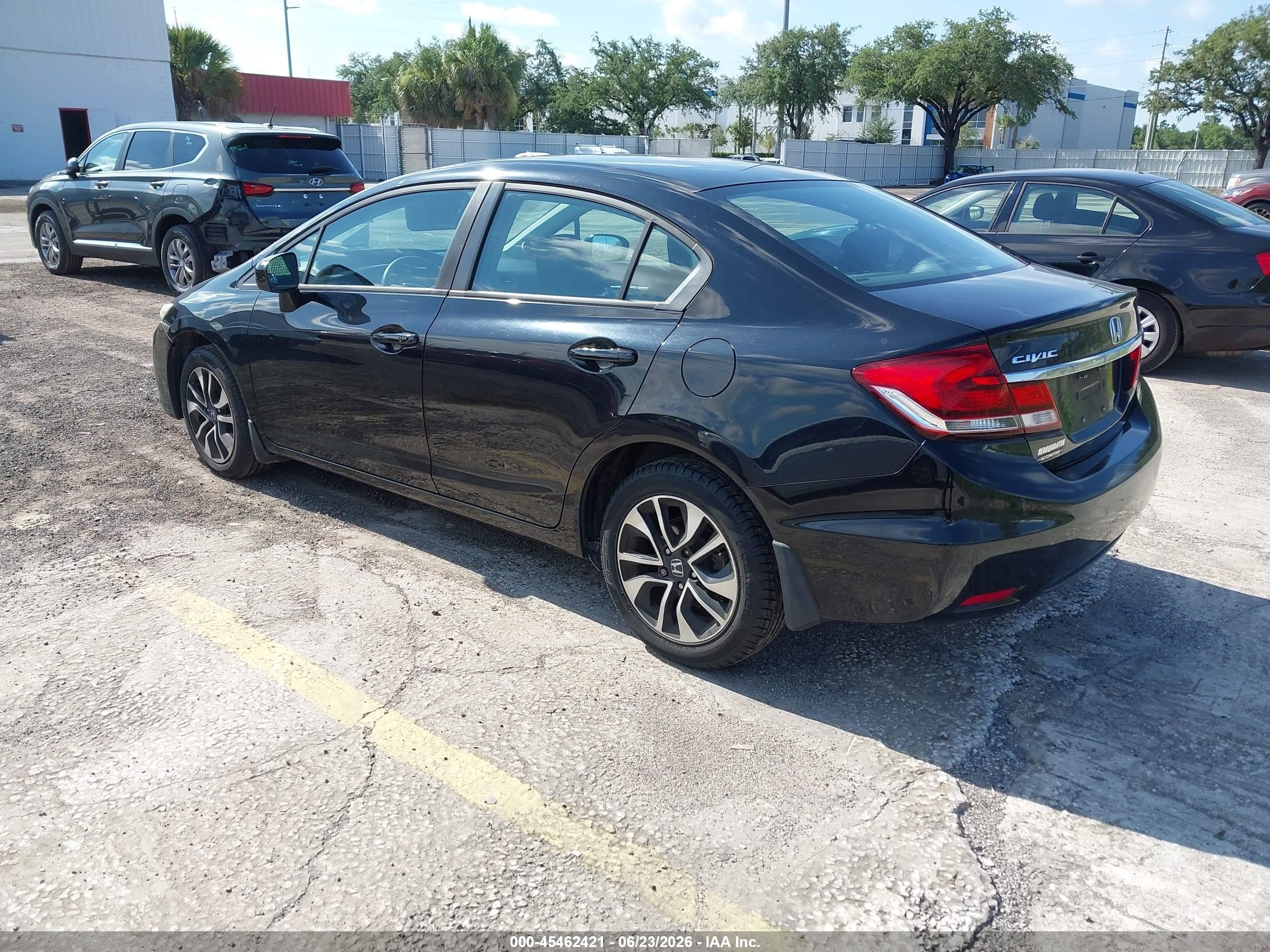 2014 Honda Civic Ex Black vin: 19XFB2F89EE048138