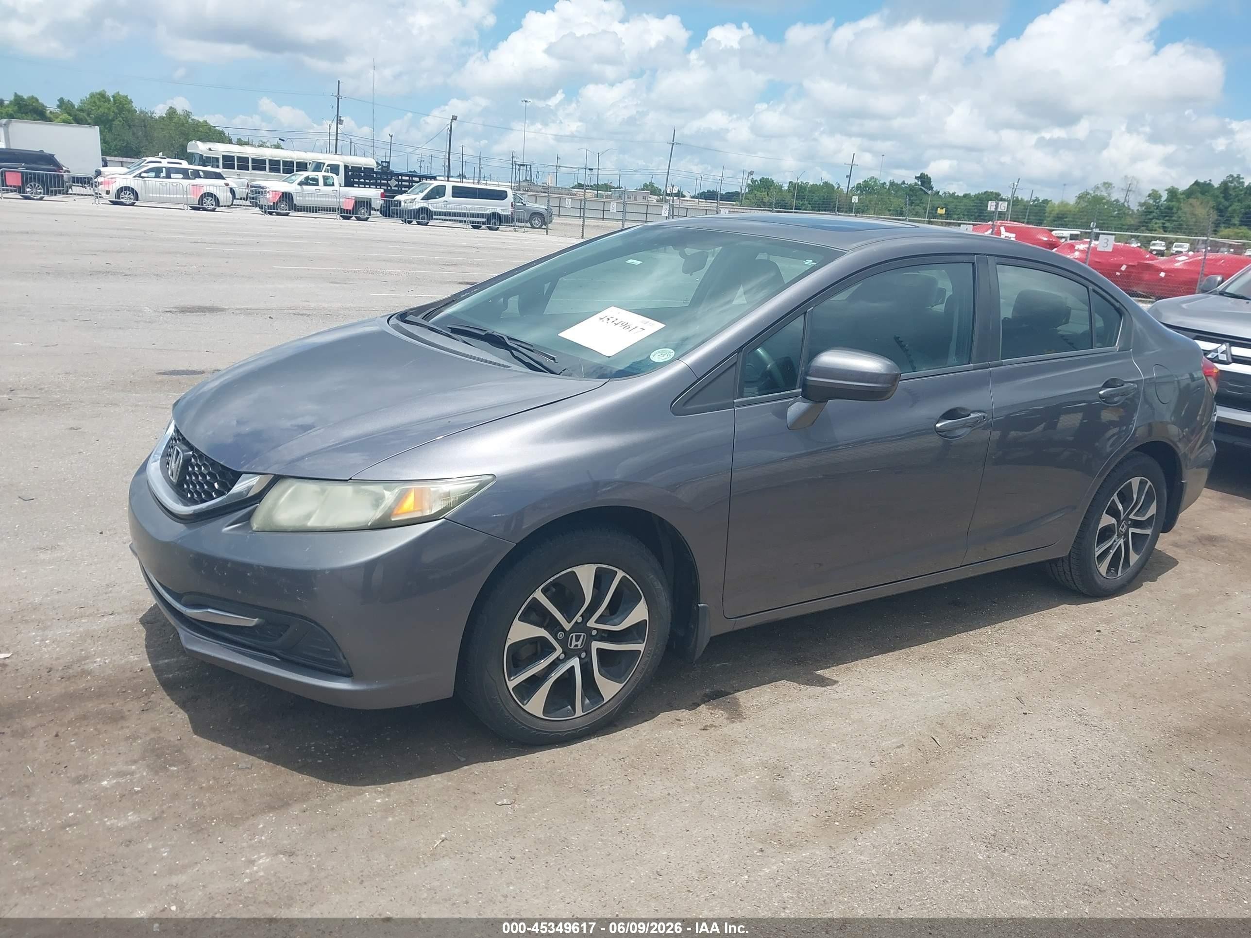 2014 Honda Civic Ex Gray vin: 19XFB2F89EE060144