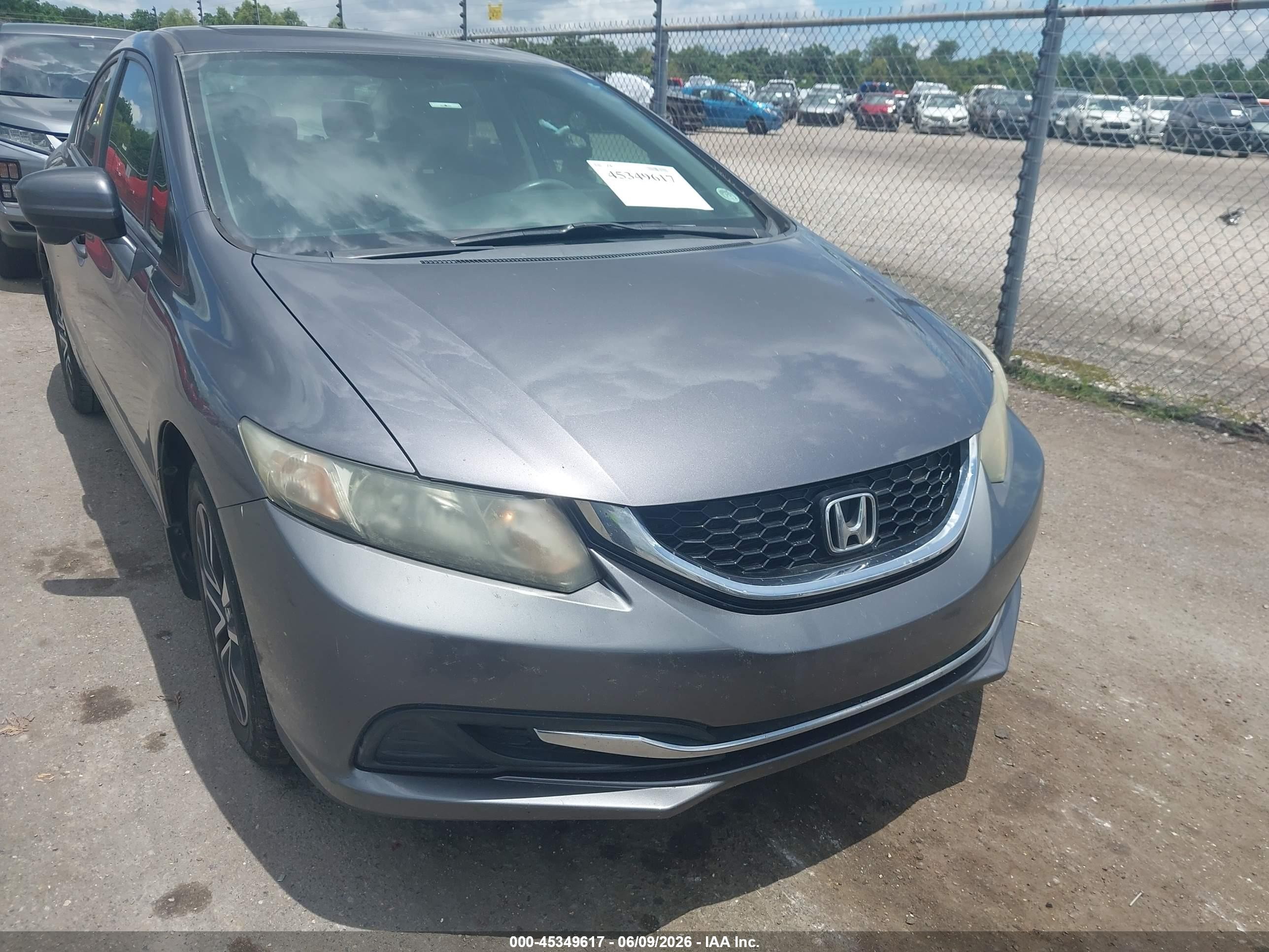 2014 Honda Civic Ex Gray vin: 19XFB2F89EE060144